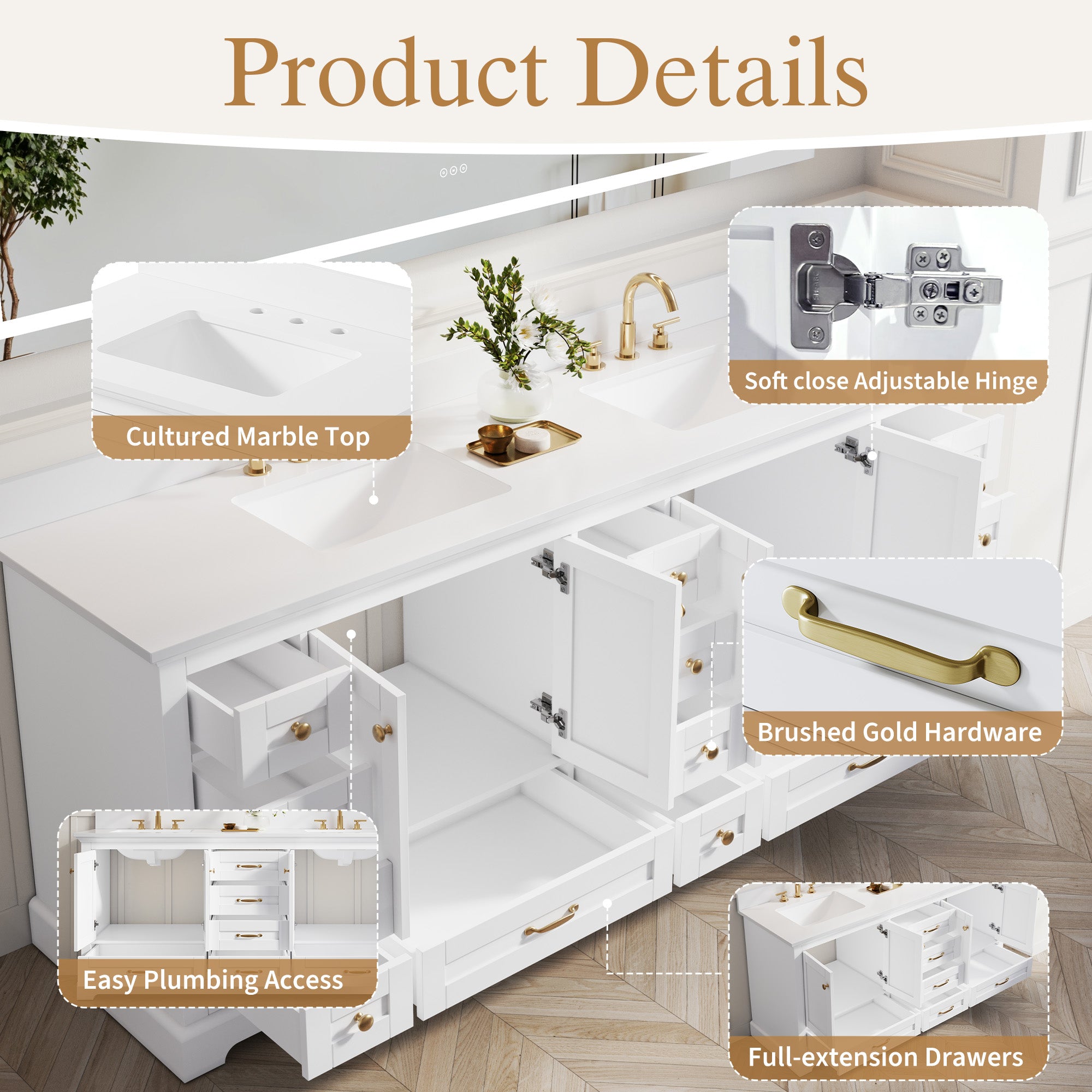 #Handle Color_Brushed Gold