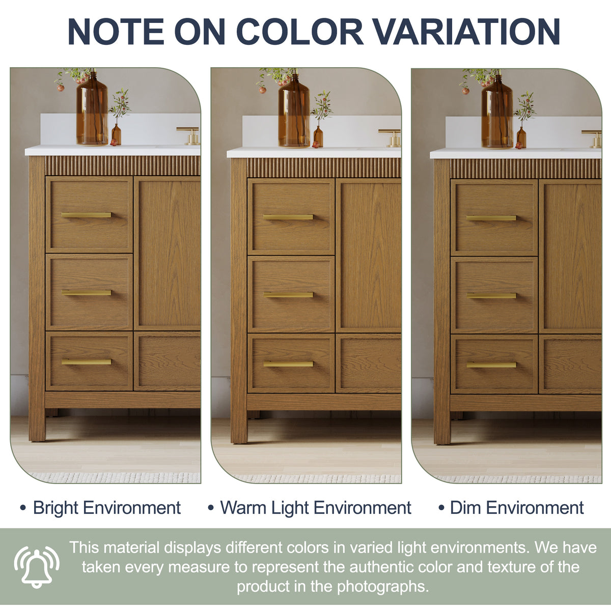 48 Inch Freestanding Solid Wood Bathroom Vanity with Fluted Molding, Pure White Quartz Countertop, Walnut