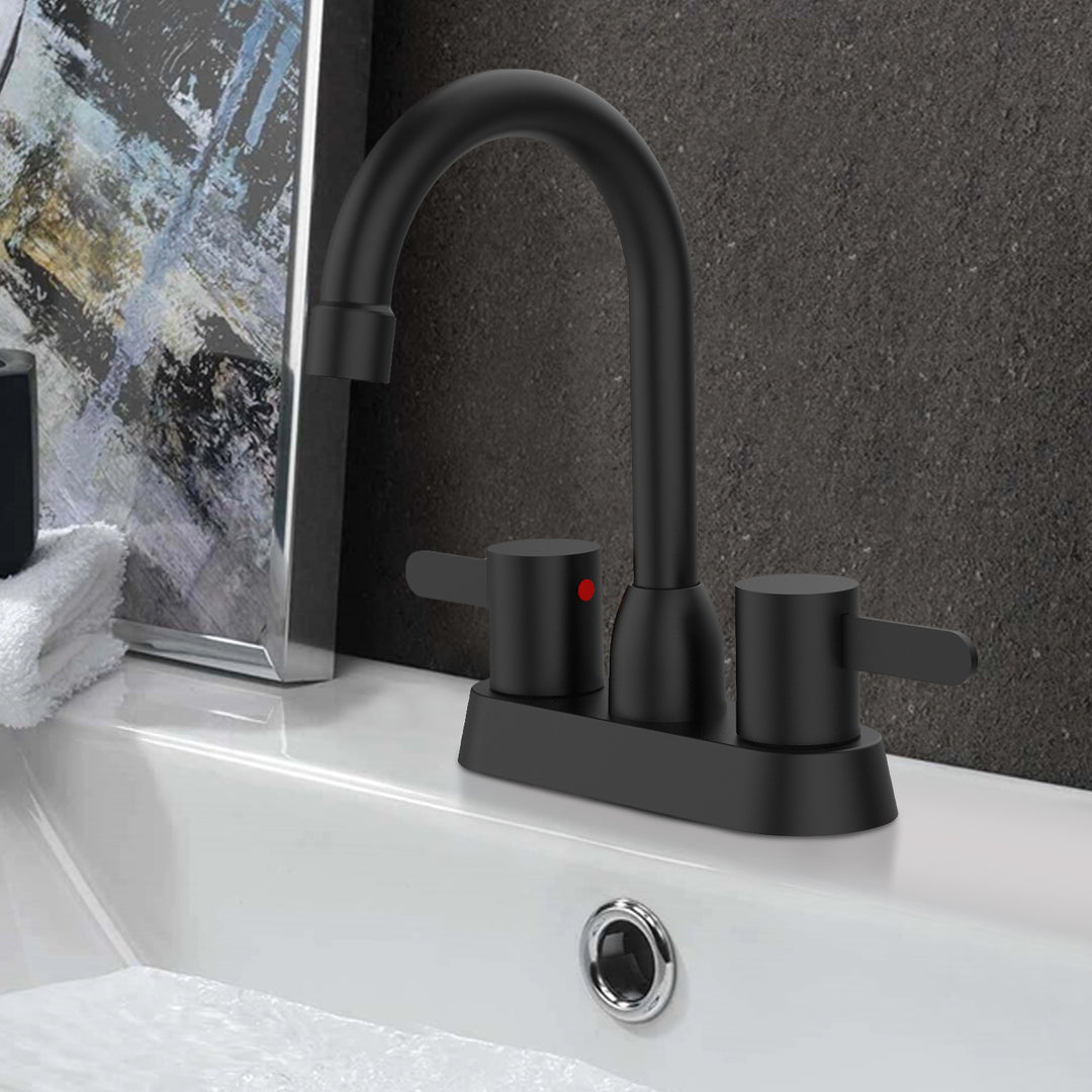 2 Handles  High Quality Bathroom Sink Faucet for 3 Hole