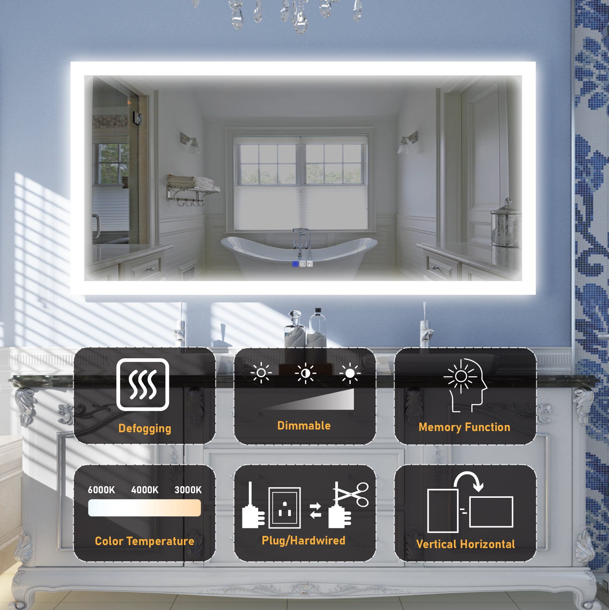 Large Bathroom Mirror