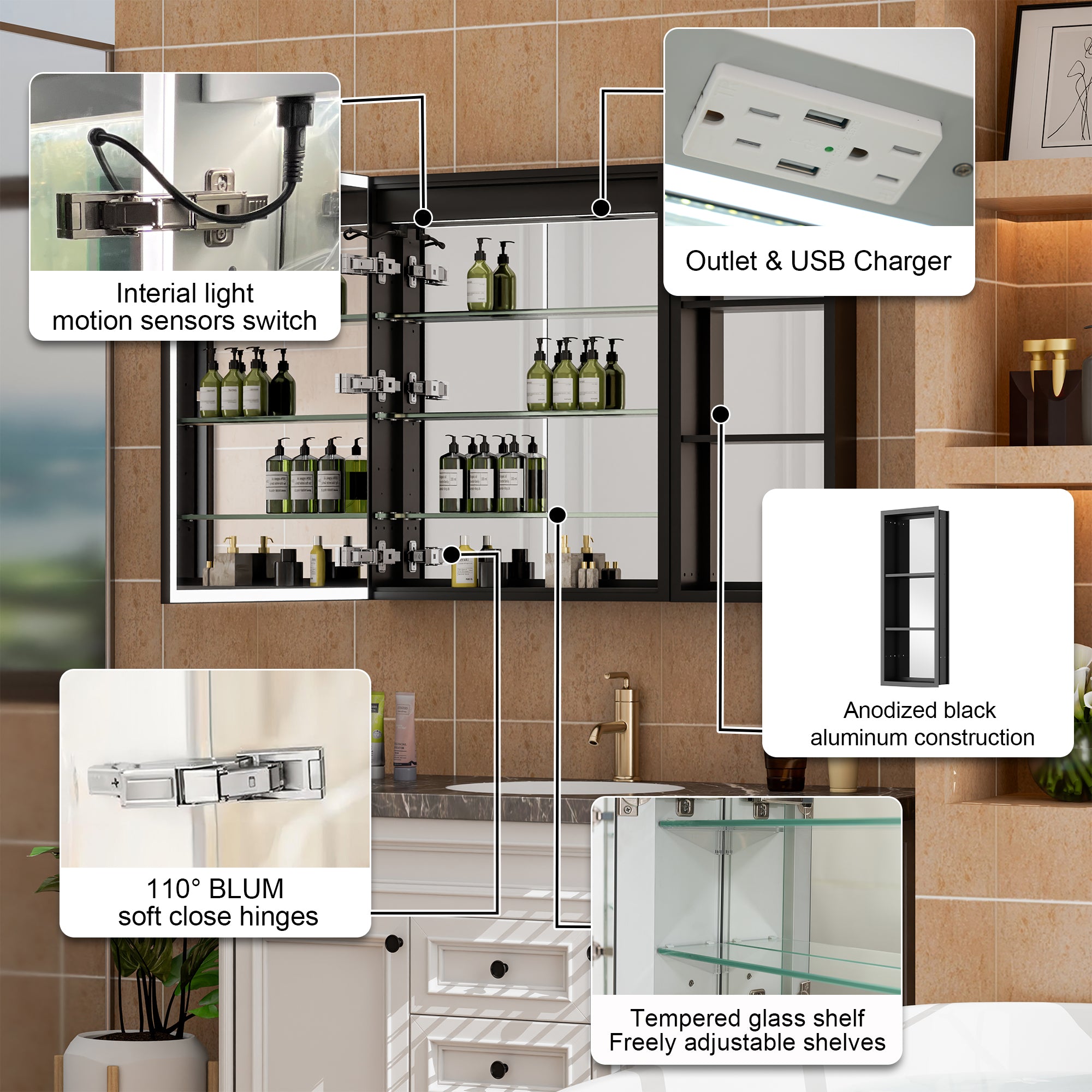 Mirrored Medicine Cabinet