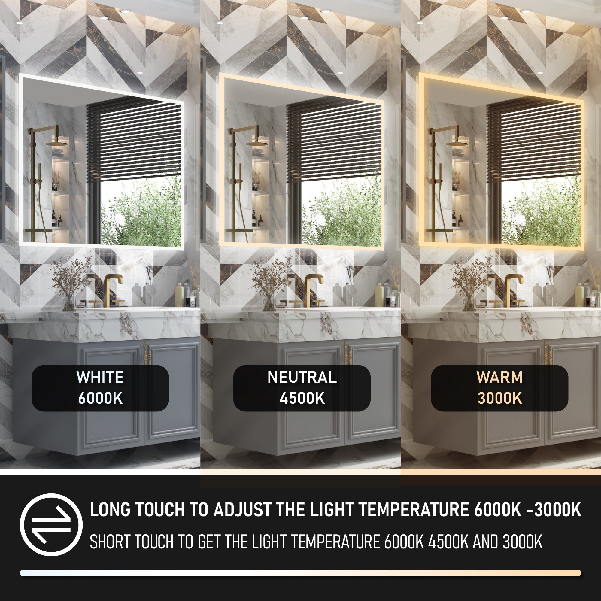 Lighted Mirror Bathroom