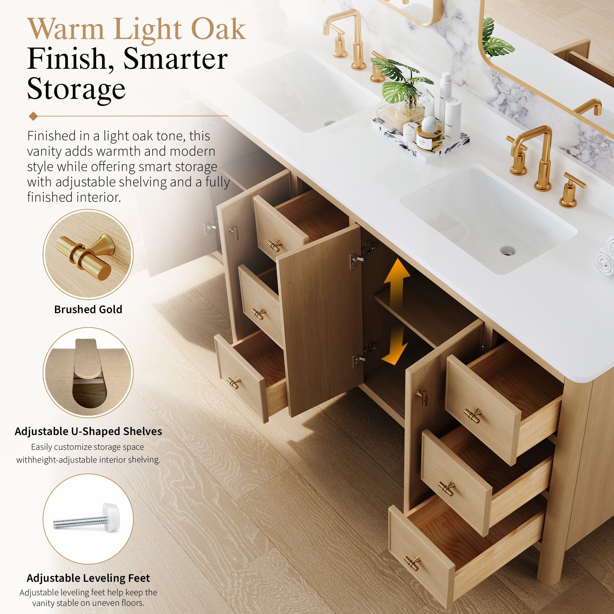 #Handle Color_Brushed Gold