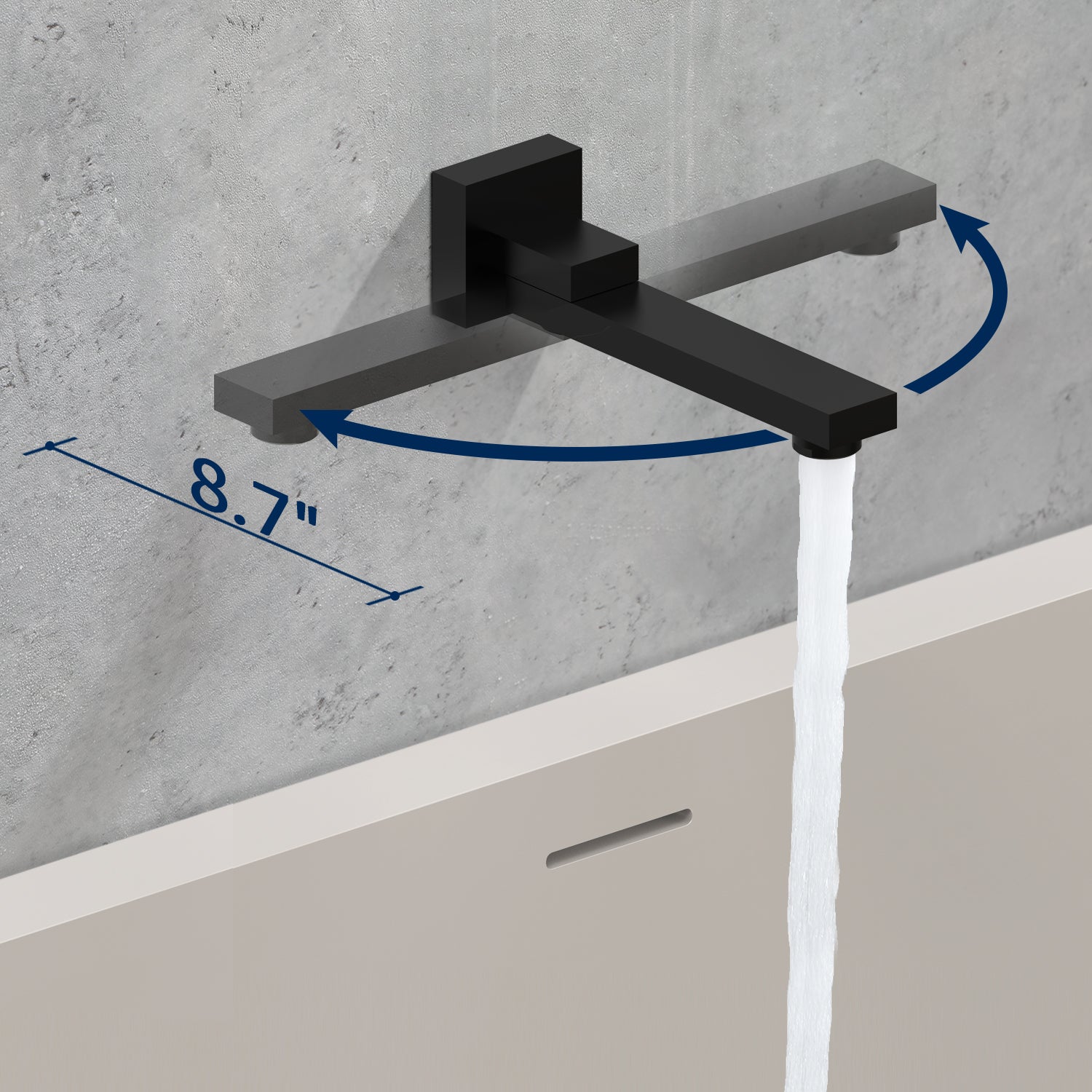 Matte Black Shower System with 10/12 Inch Rain and Handheld Shower Head