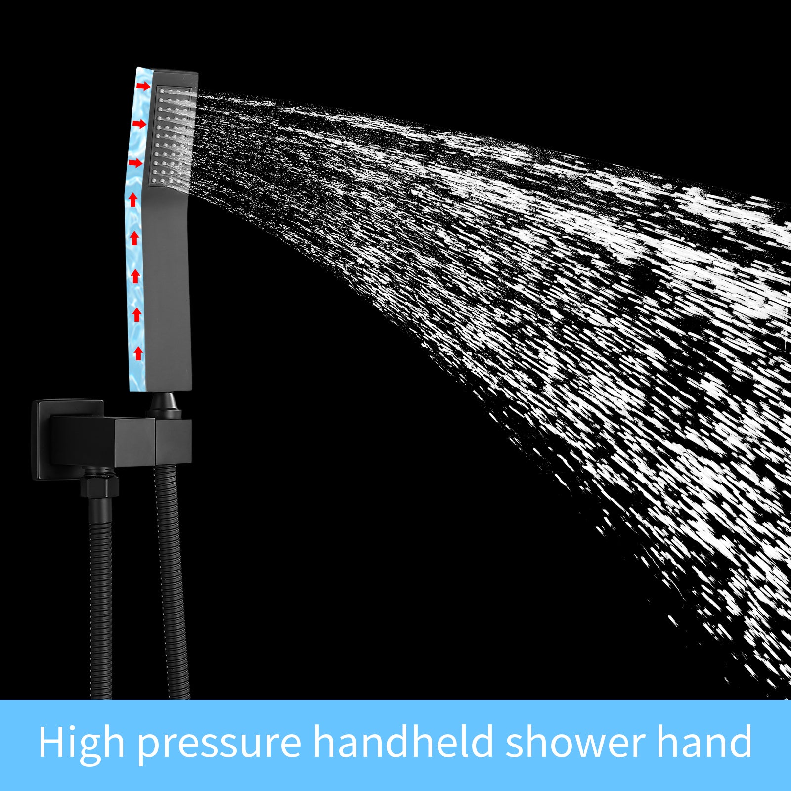 12-In Wall-Mounted Shower System with Valve