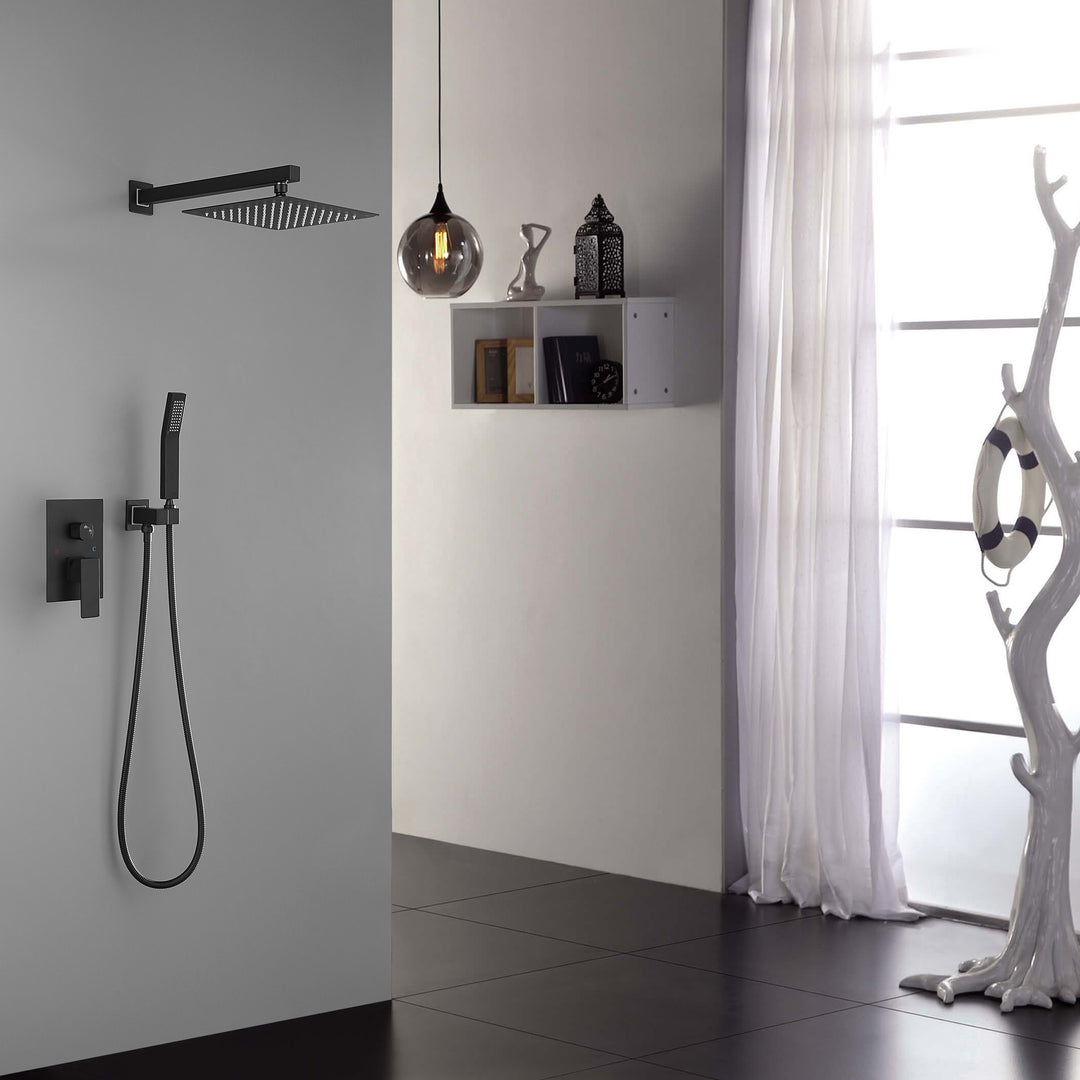 10-inch Shower Head Bathroom Luxury Rain Mixer Shower Complete Combo Set