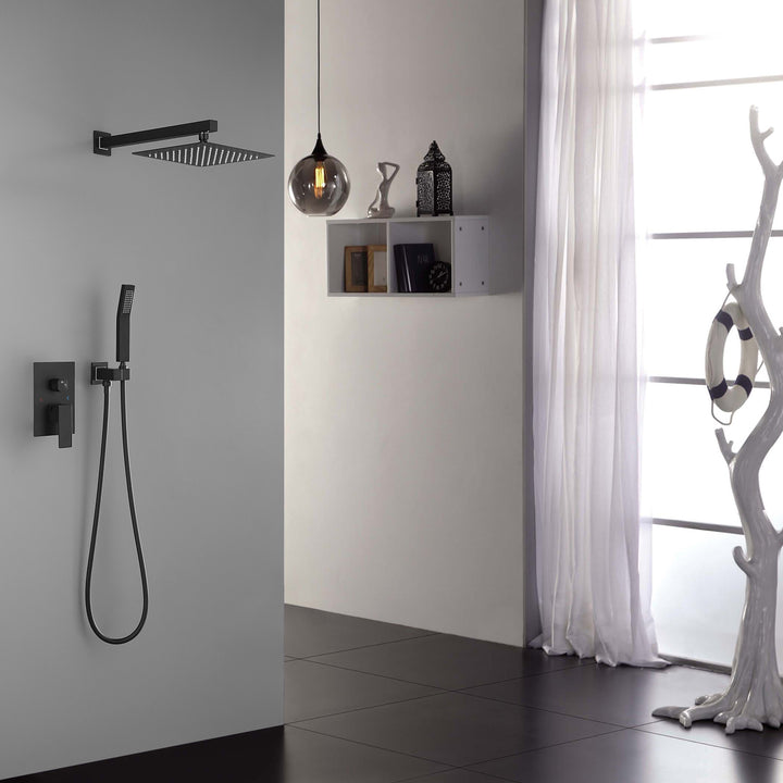 10-inch Shower Head Bathroom Luxury Rain Mixer Shower Complete Combo Set