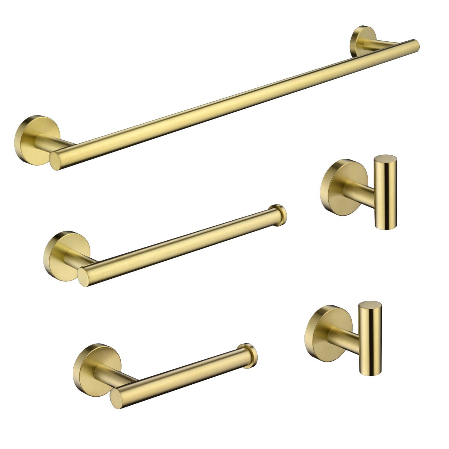 5-Piece Bathroom Hardware Set Towel Bar Set Bath Towel Holder Sets, SUS304 Stainless Steel