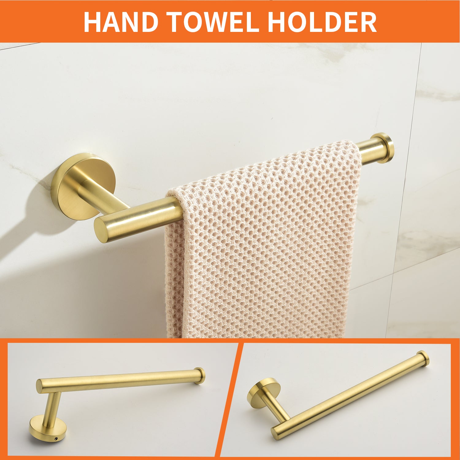 5-Piece Bathroom Hardware Set Towel Bar Set Bath Towel Holder Sets, SUS304 Stainless Steel