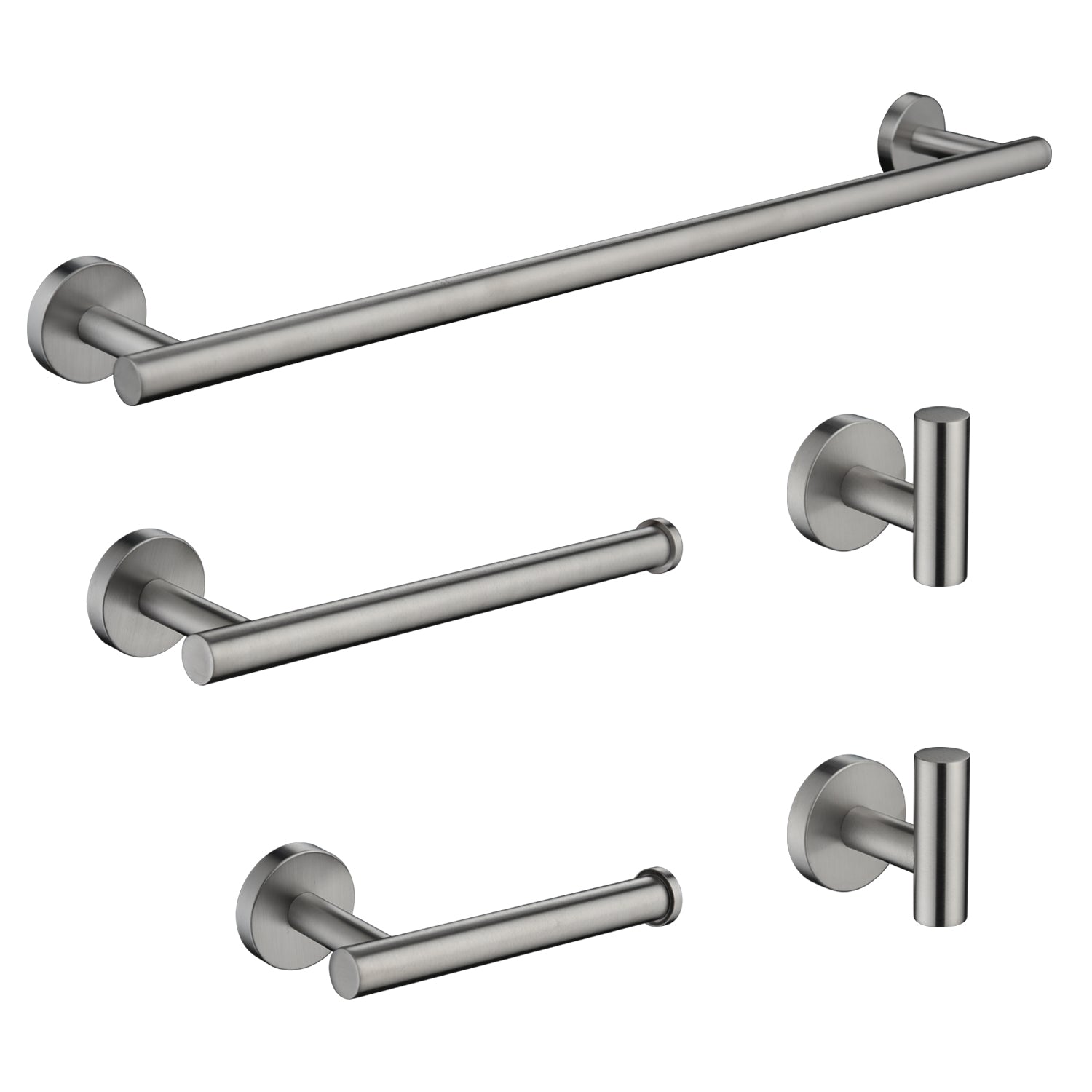 5-Piece Bathroom Hardware Set Towel Bar Set Bath Towel Holder Sets, SUS304 Stainless Steel