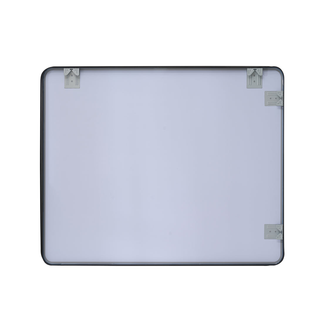 30-in W x 36-in H Black Rectangular Framed Bathroom Vanity Mirror