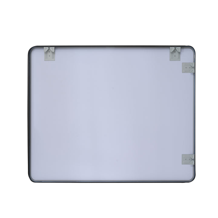 30-in W x 36-in H Black Rectangular Framed Bathroom Vanity Mirror