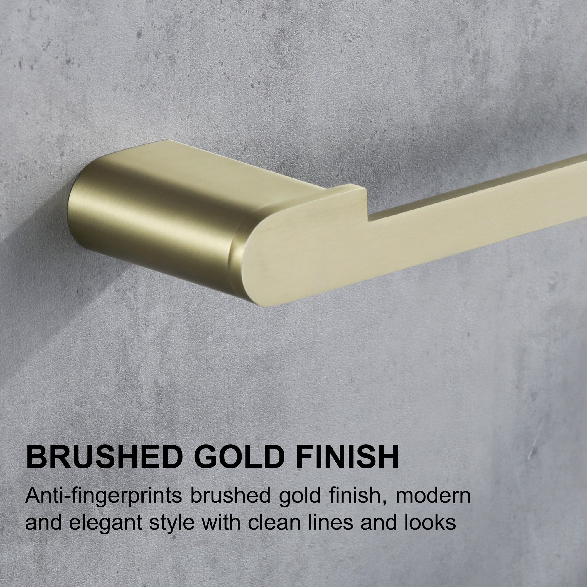 4-Piece Bathroom Accessory Kit, SUS304 Stainless Steel Towel Bar, Toilet Paper Holder, Towel Hook, Wall-Mounted Bath Hardware Set