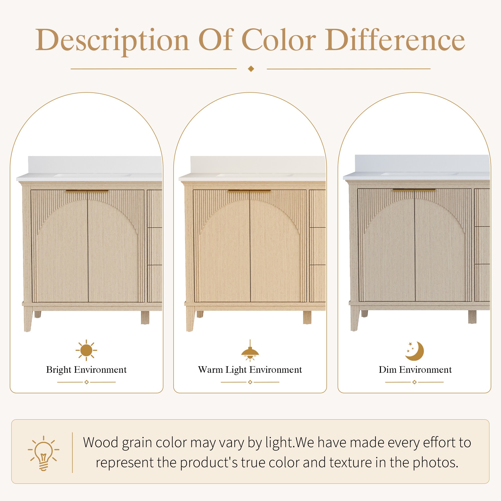 80 Inch Modern Light Oak Solid Wood Bathroom Vanity with White Quartz Countertop & 3 Soft-Close Drawers