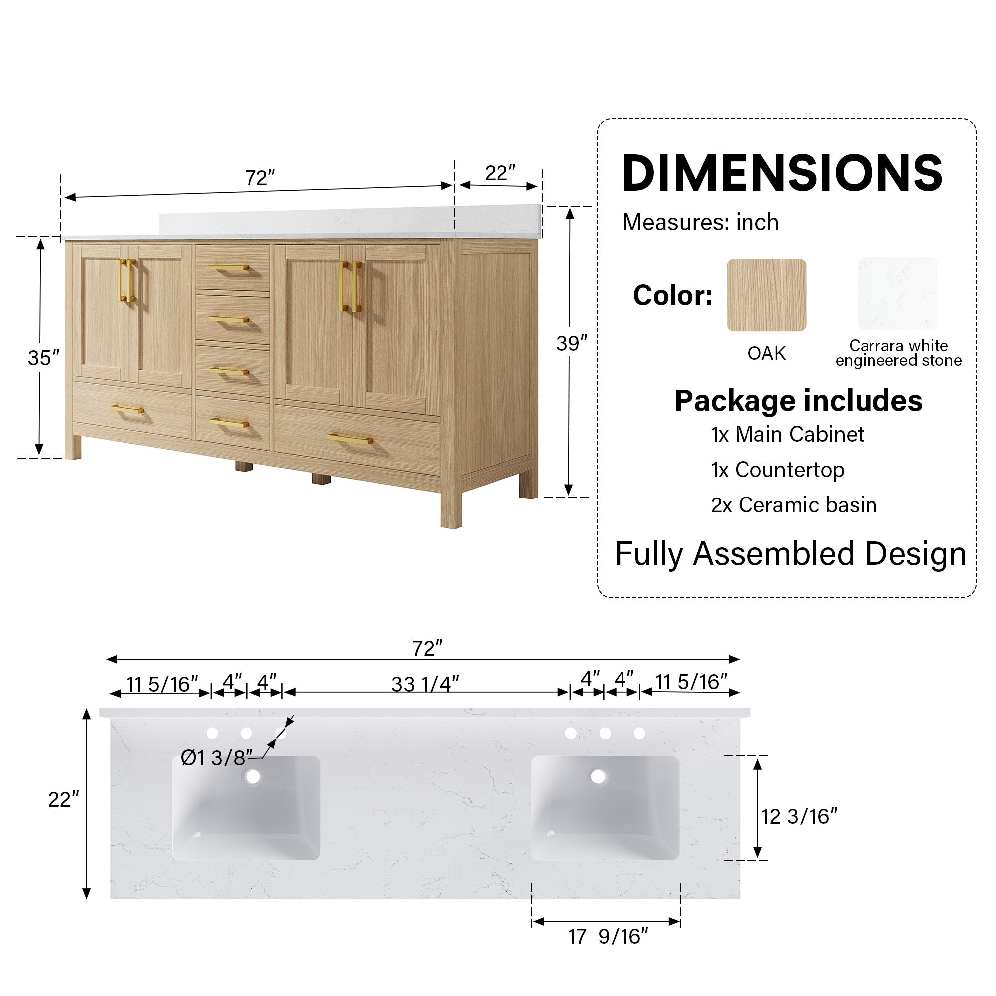 #Handle Color_Brushed Gold