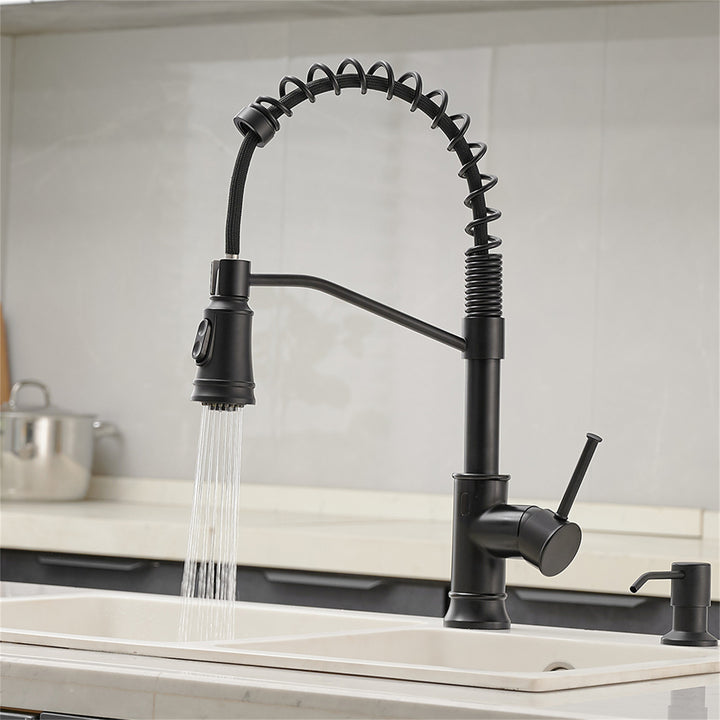 Single Handle Touchless Gooseneck Pull Down Sprayer Kitchen Faucet with Dual Function