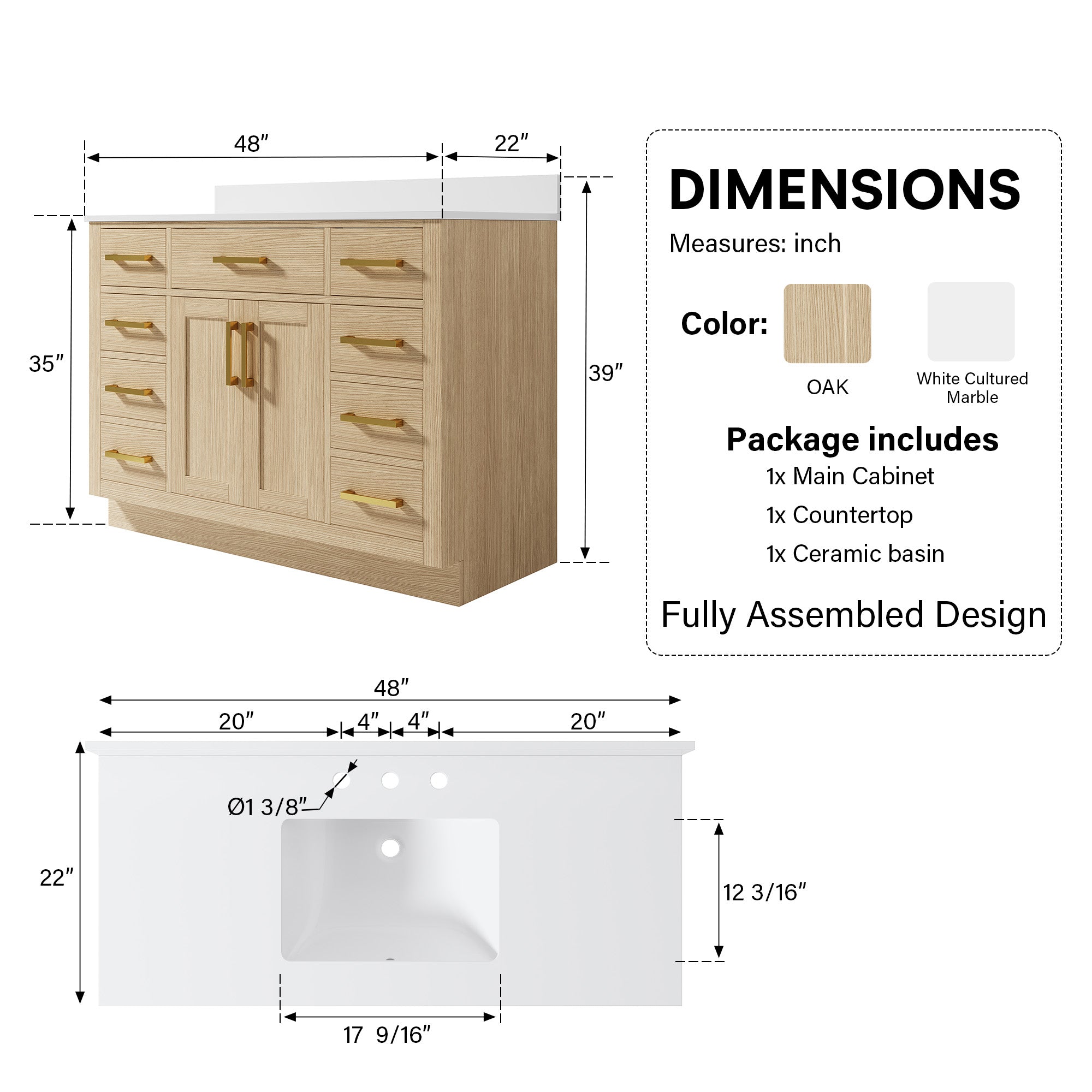 #Handle Color_Brushed Gold