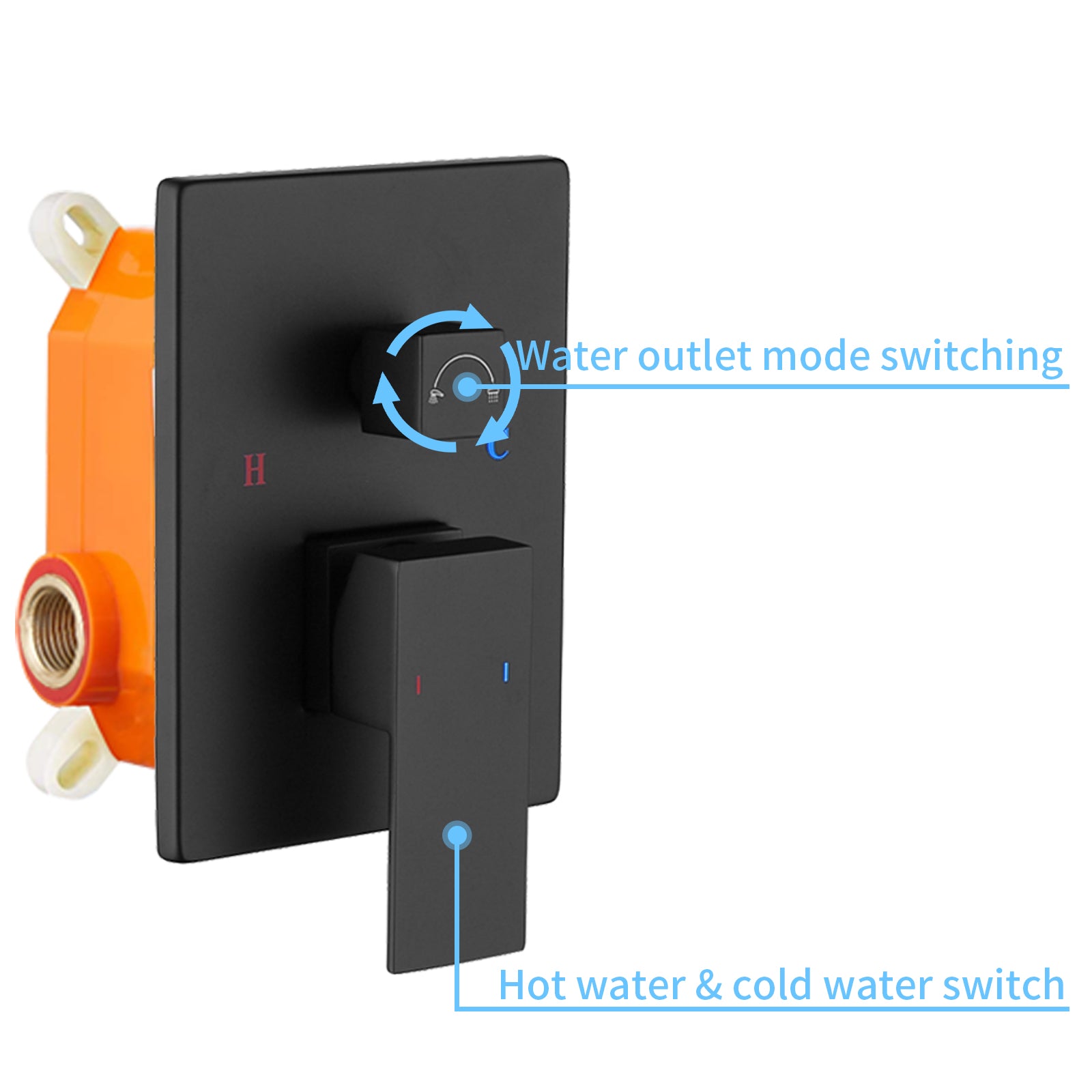 12-In Wall-Mounted Shower System with Valve
