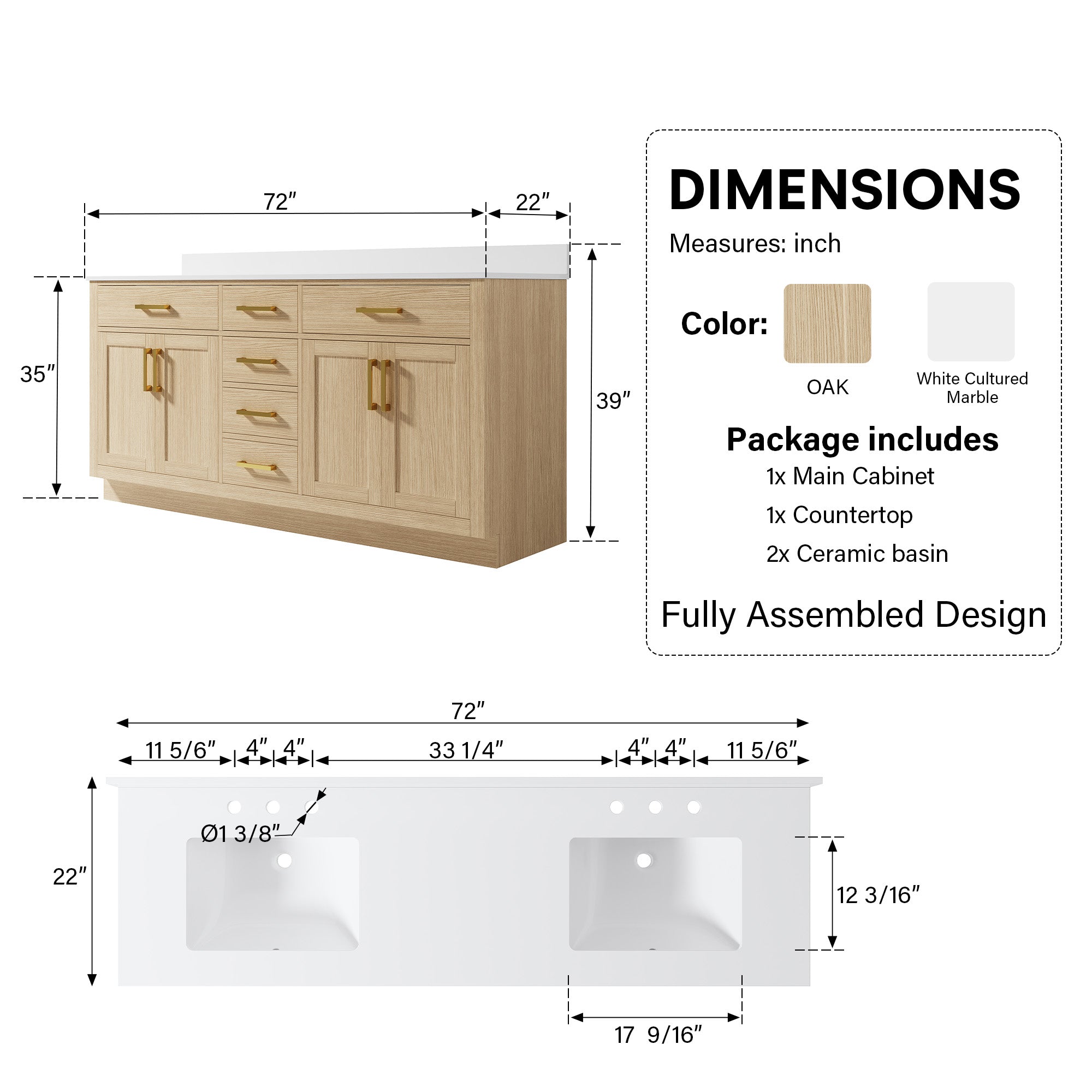 #Handle Color_Brushed Gold