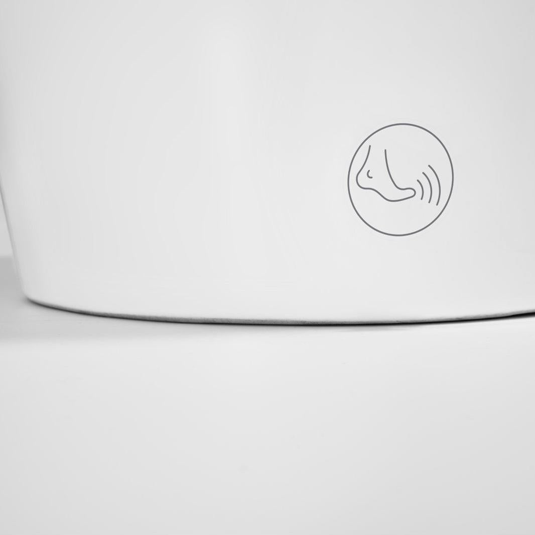 Smart Toilet with Auto Flushing, Foot Sensor, Nightlight & Antibacterial Coating, 1.28GPF