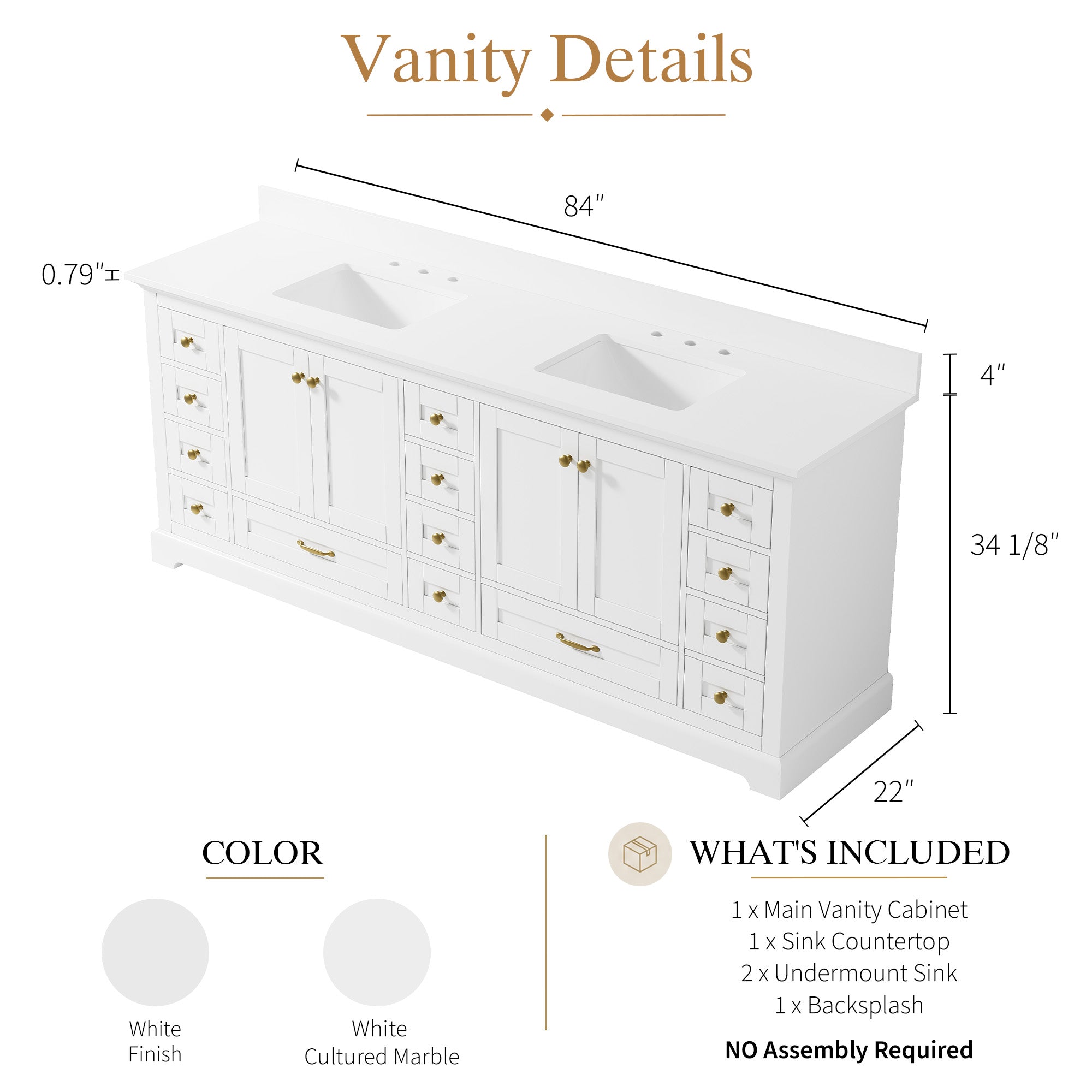 #Handle Color_Brushed Gold