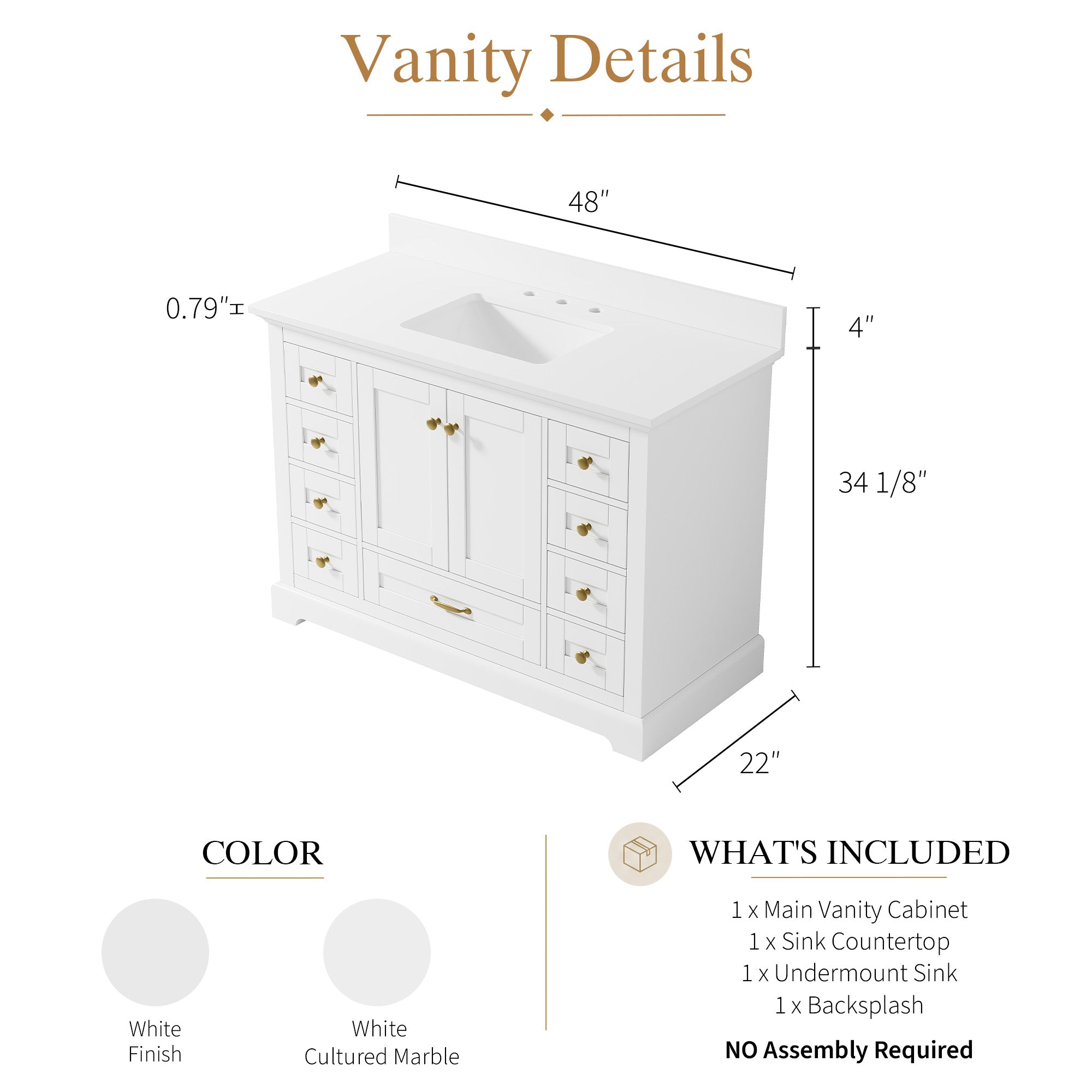 #Handle Color_Brushed Gold