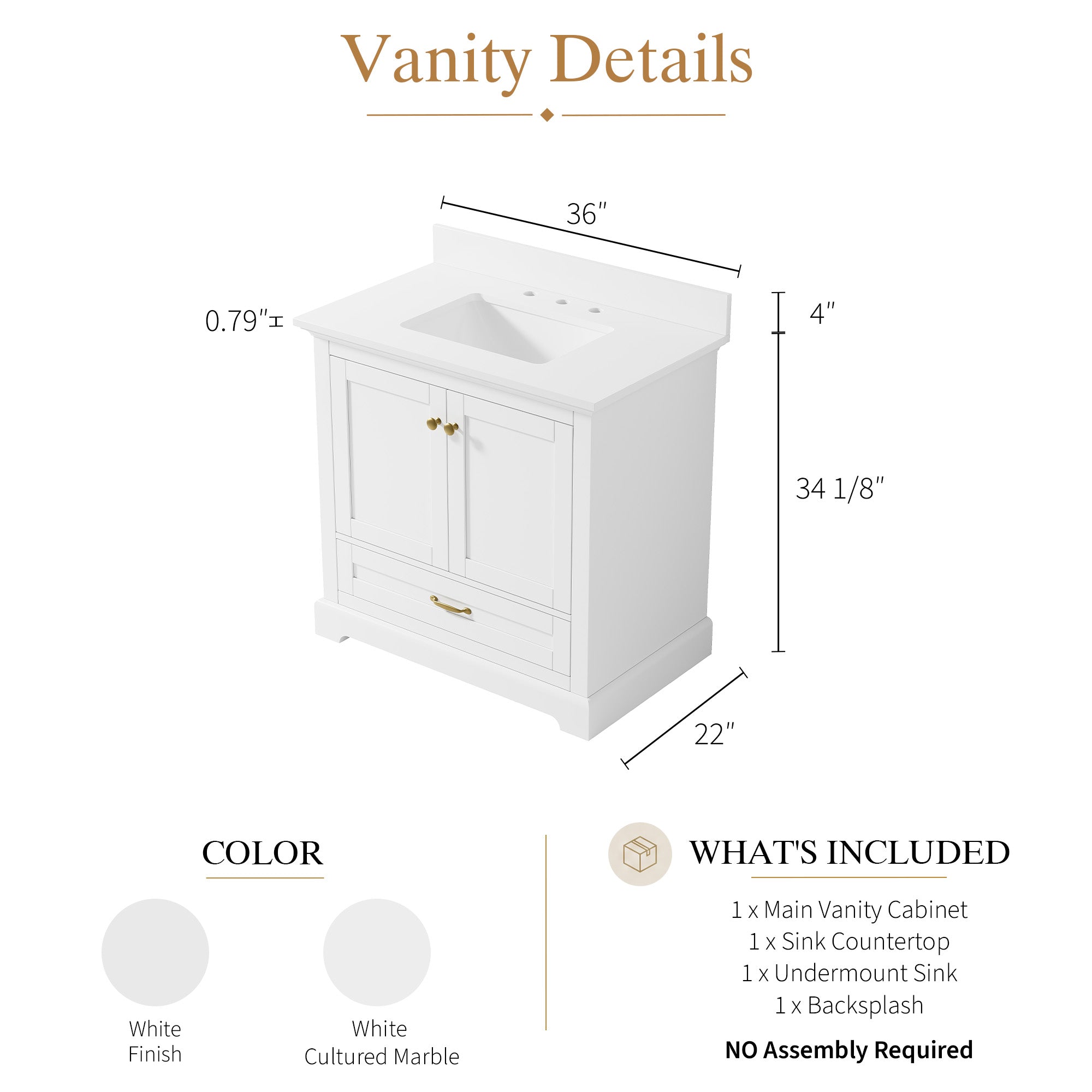 #Handle Color_Brushed Gold