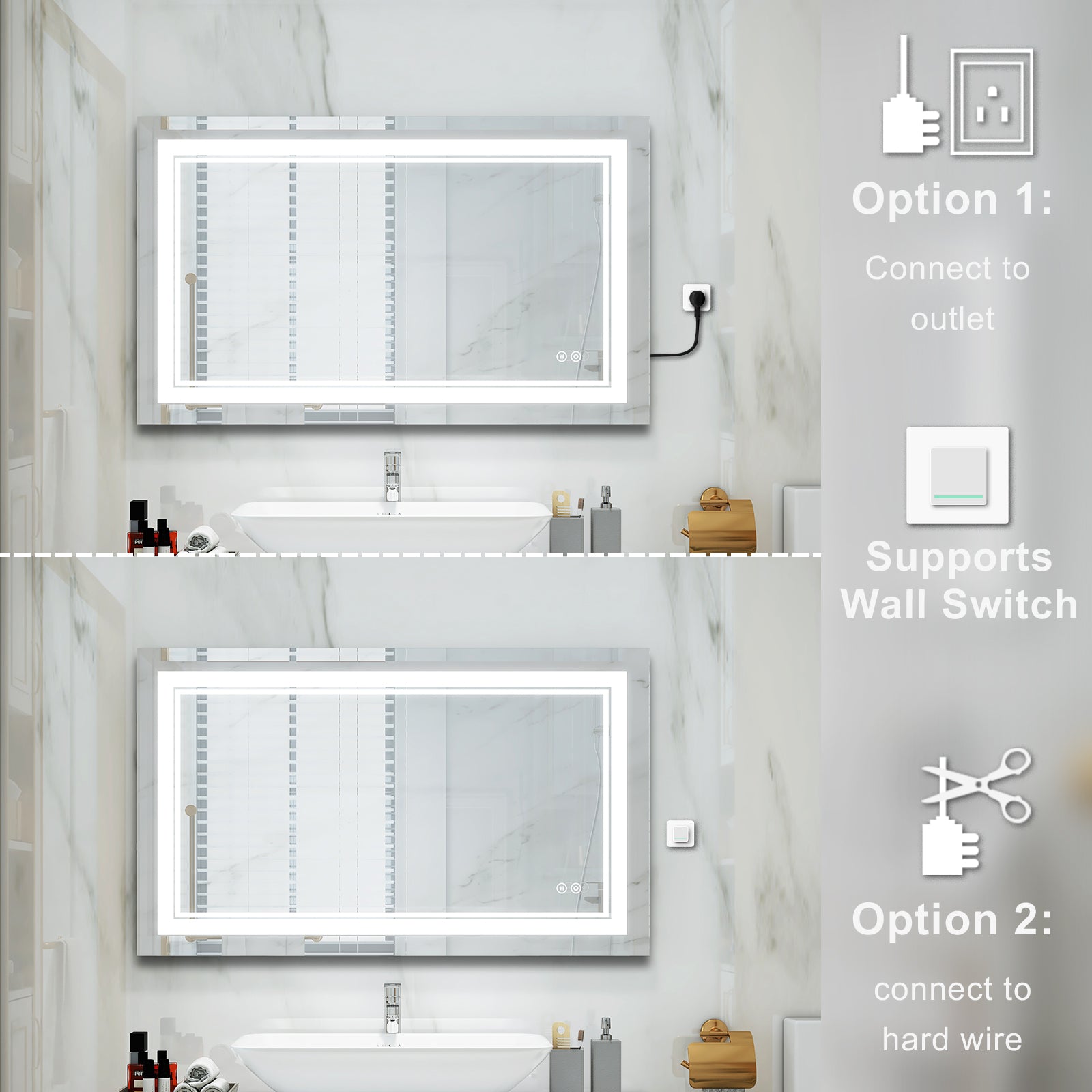 Lighted Bathroom Mirror