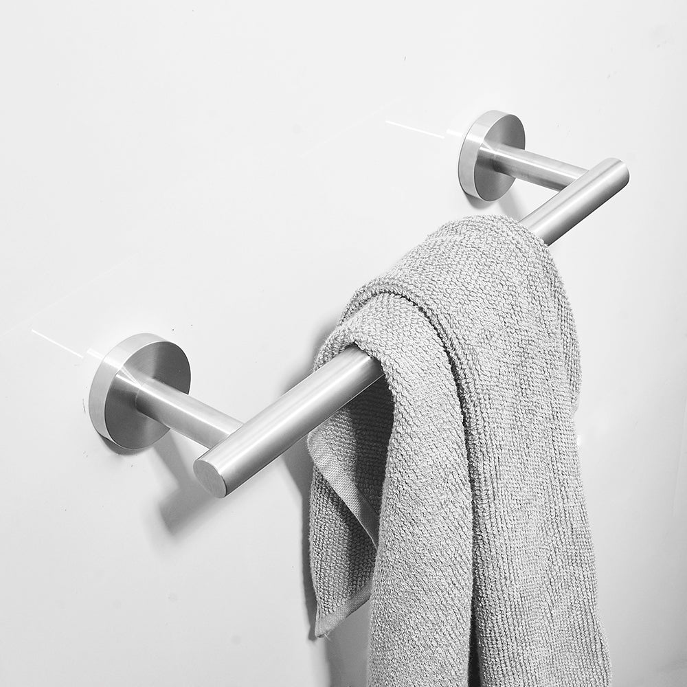 Minimalist 8-Piece Bathroom Accessories Set, Durable 304 Stainless Steel with Hidden Mount Design