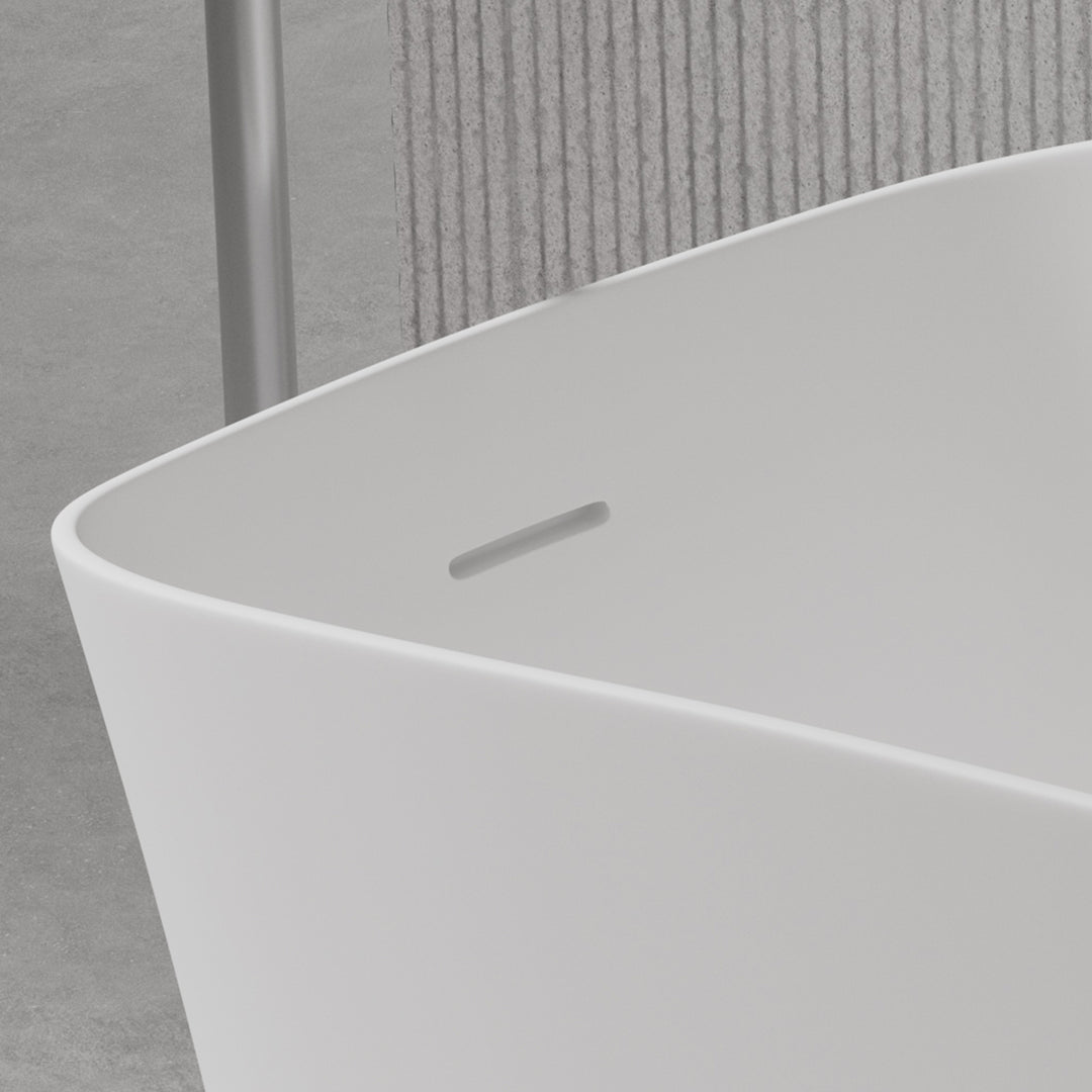 51″ Small Size Solid Surface Stone Bathroom Freestand Bathtub