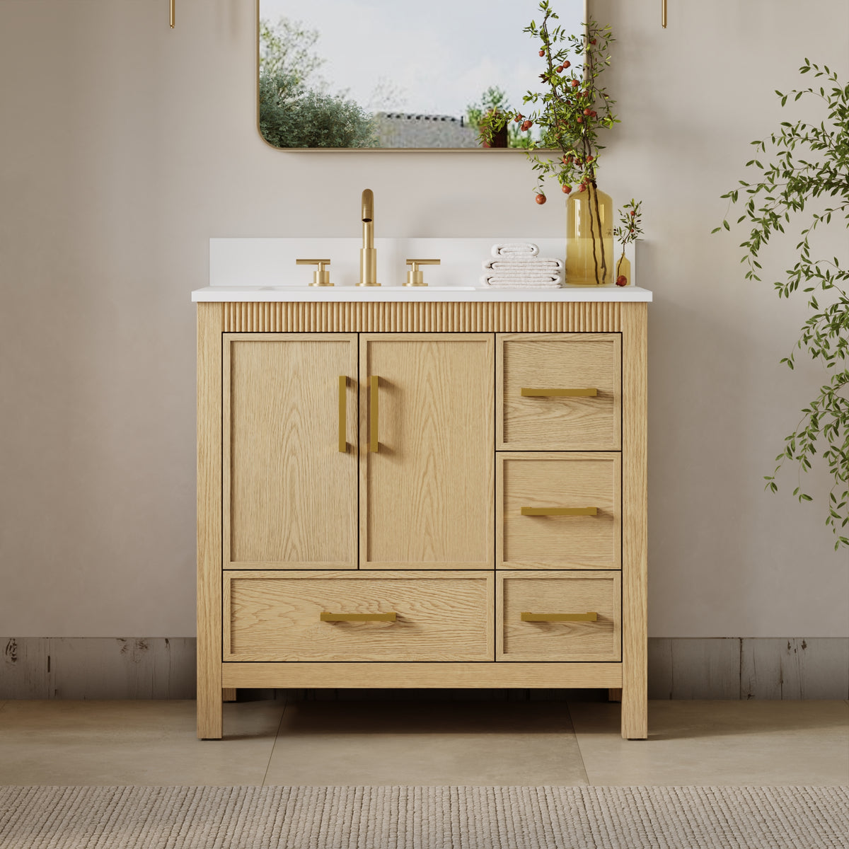 #Handle Color_Brushed Gold