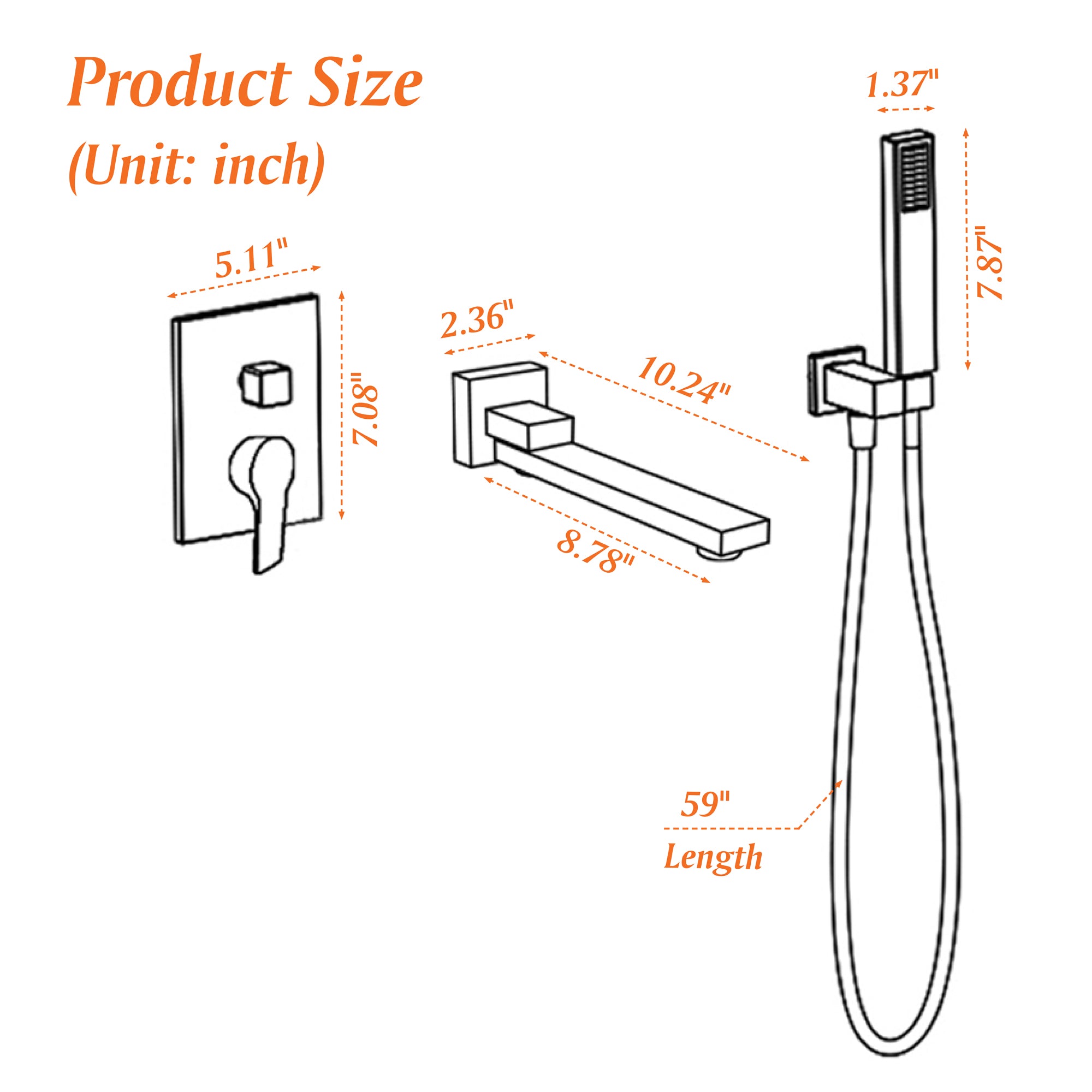 Faucet For Tub And Shower