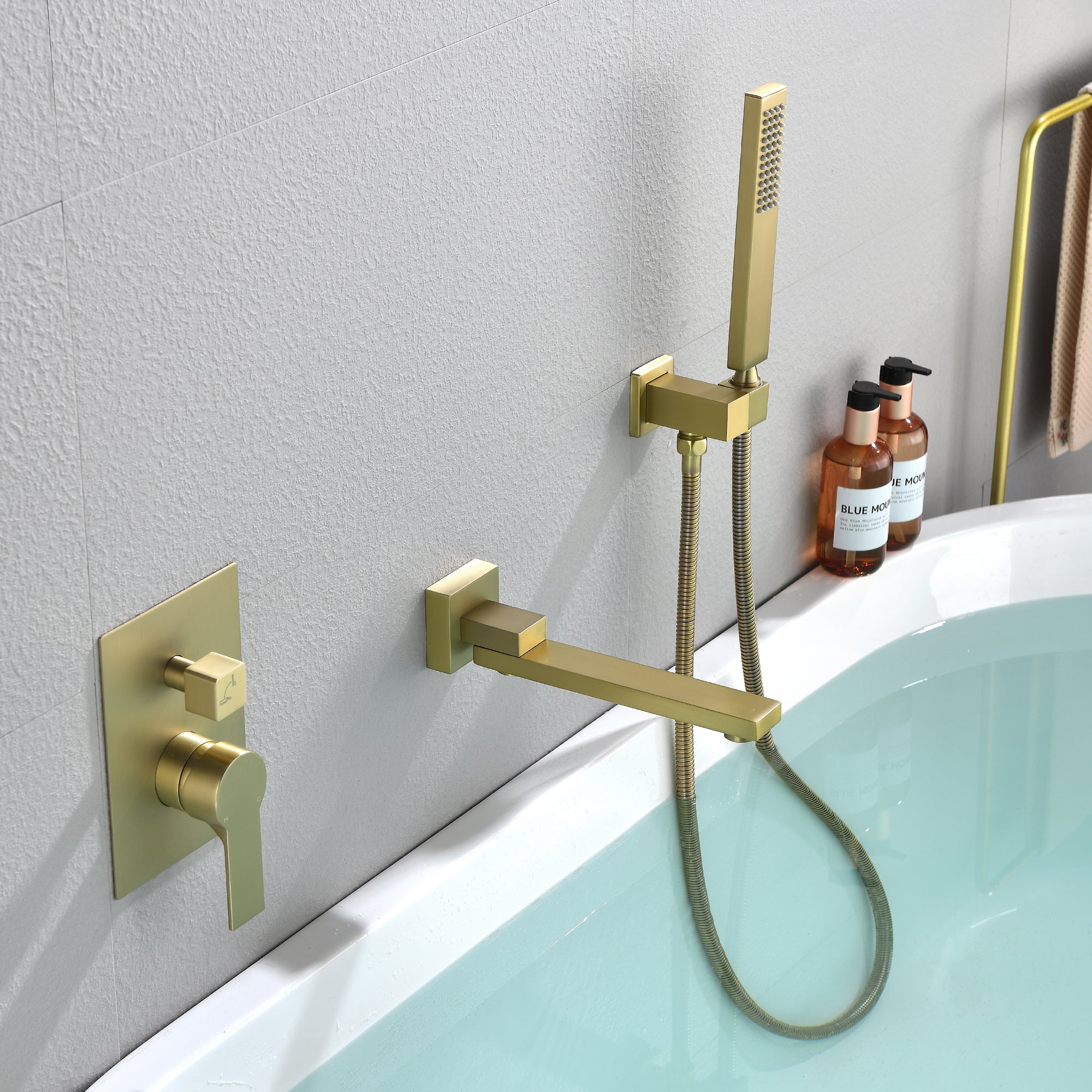 Tub Faucet With Hand Shower