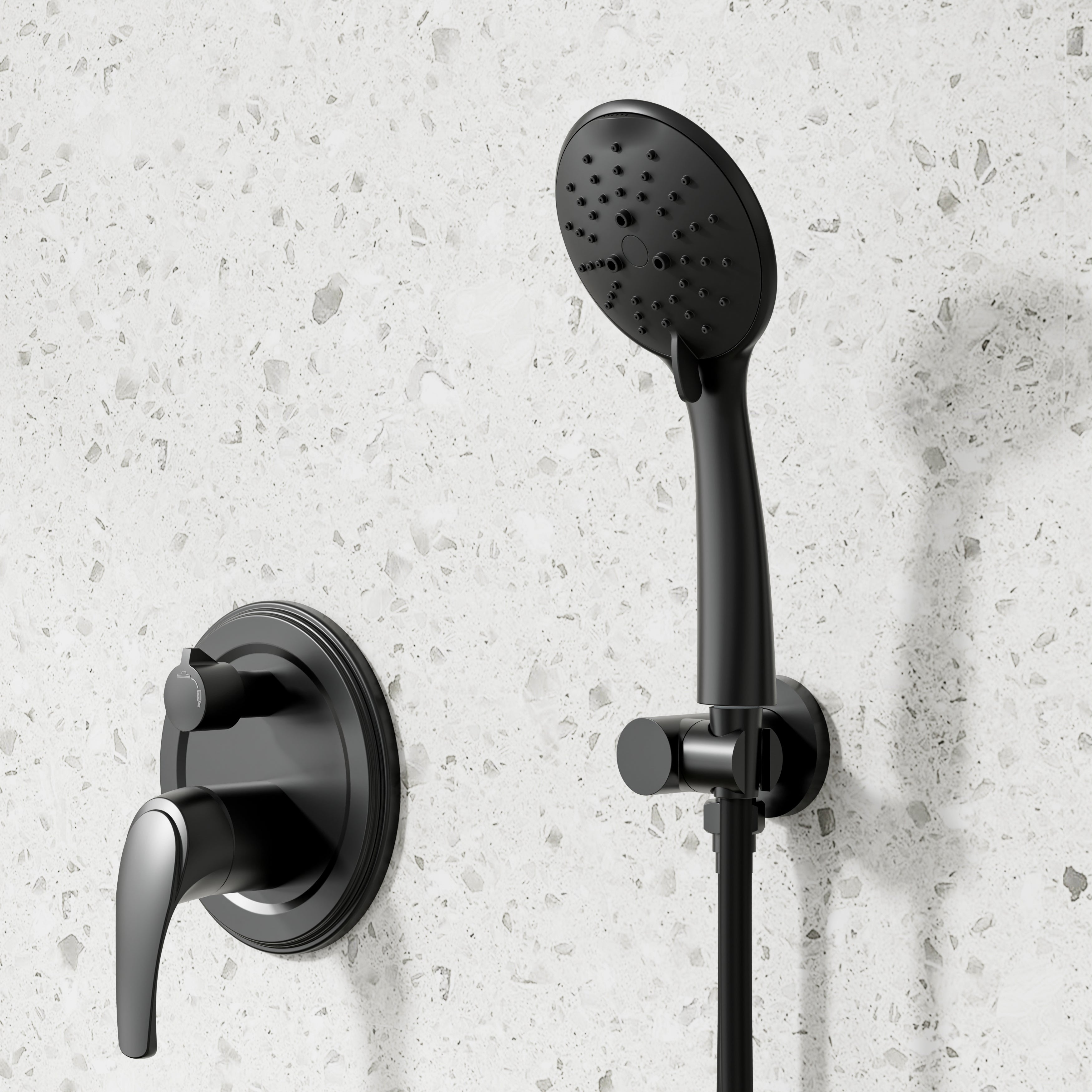 9inch/ 10inch/ 12inch 2-Spray Patterns with 1.8 GPM Wall Mount Dual Shower Heads with Hand Shower