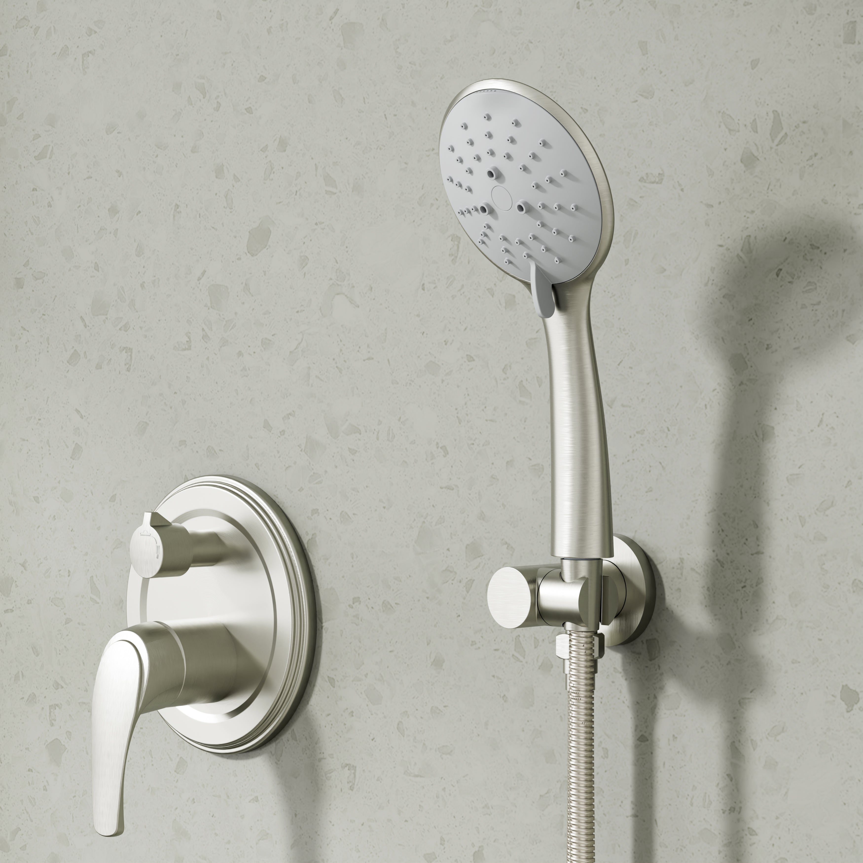 9inch/ 10inch/ 12inch 2-Spray Patterns with 1.8 GPM Wall Mount Dual Shower Heads with Hand Shower