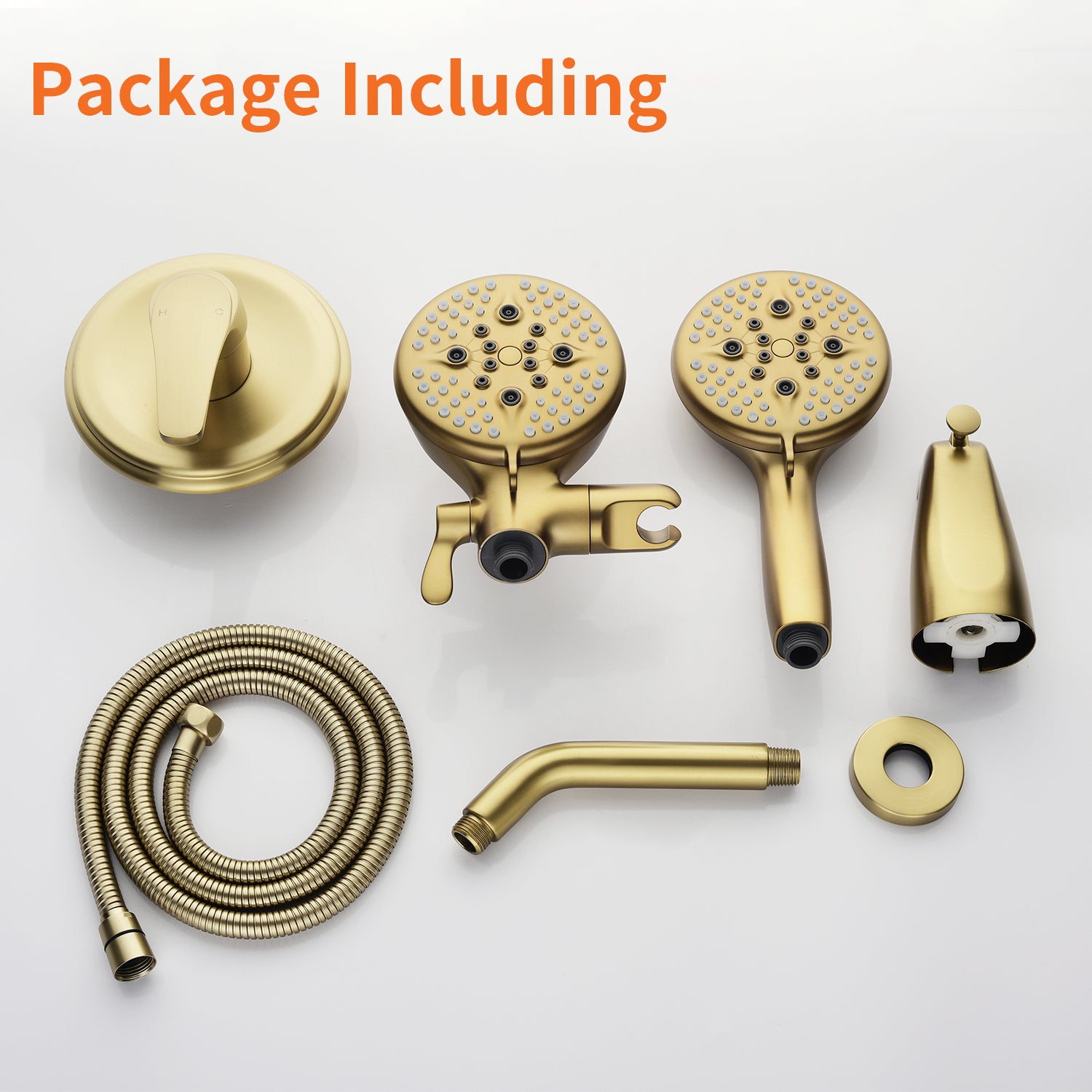 5 Spray Modes Rain Shower Head and Bathtub Faucet Set