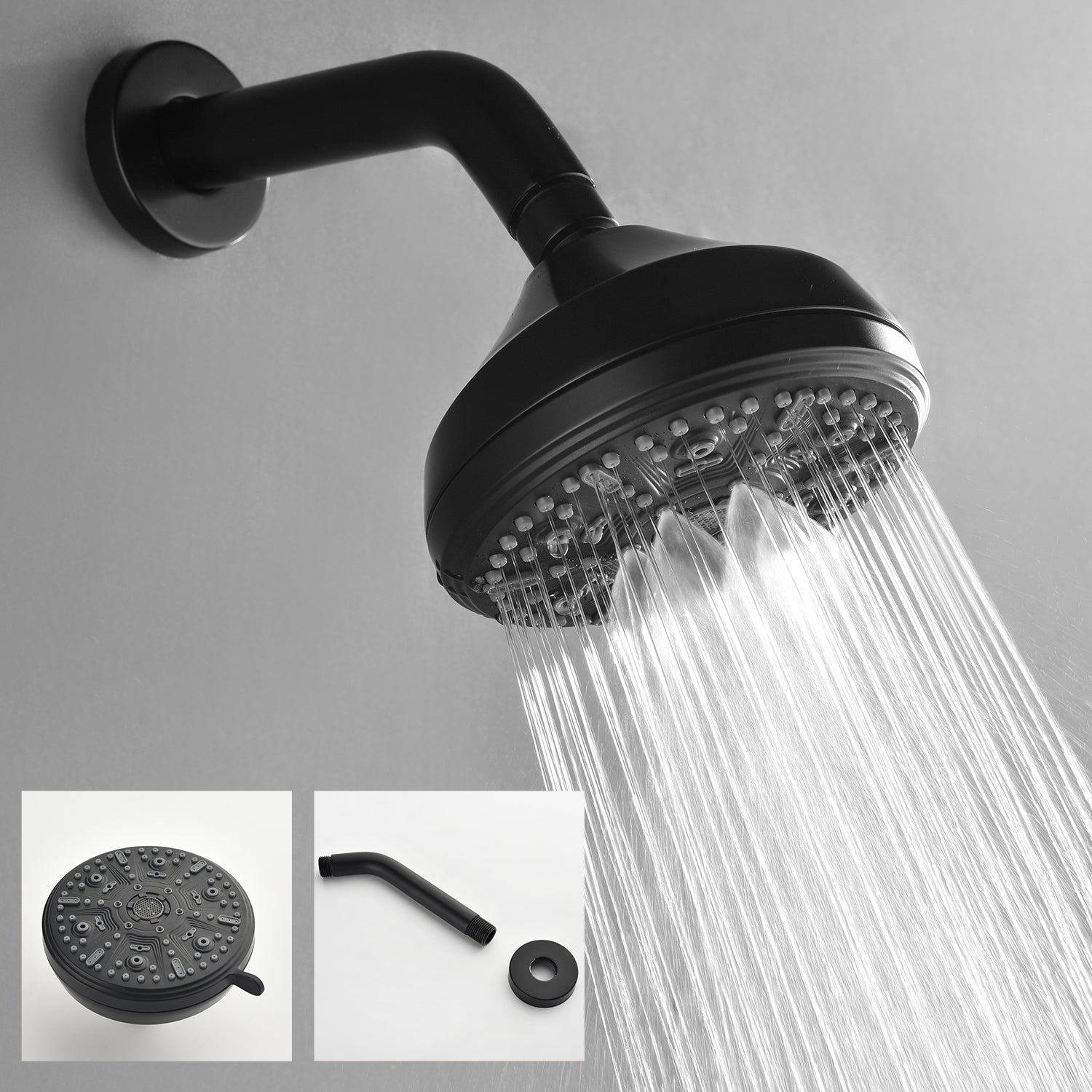 10-function Overhead Showerhead and Bathtub Faucet