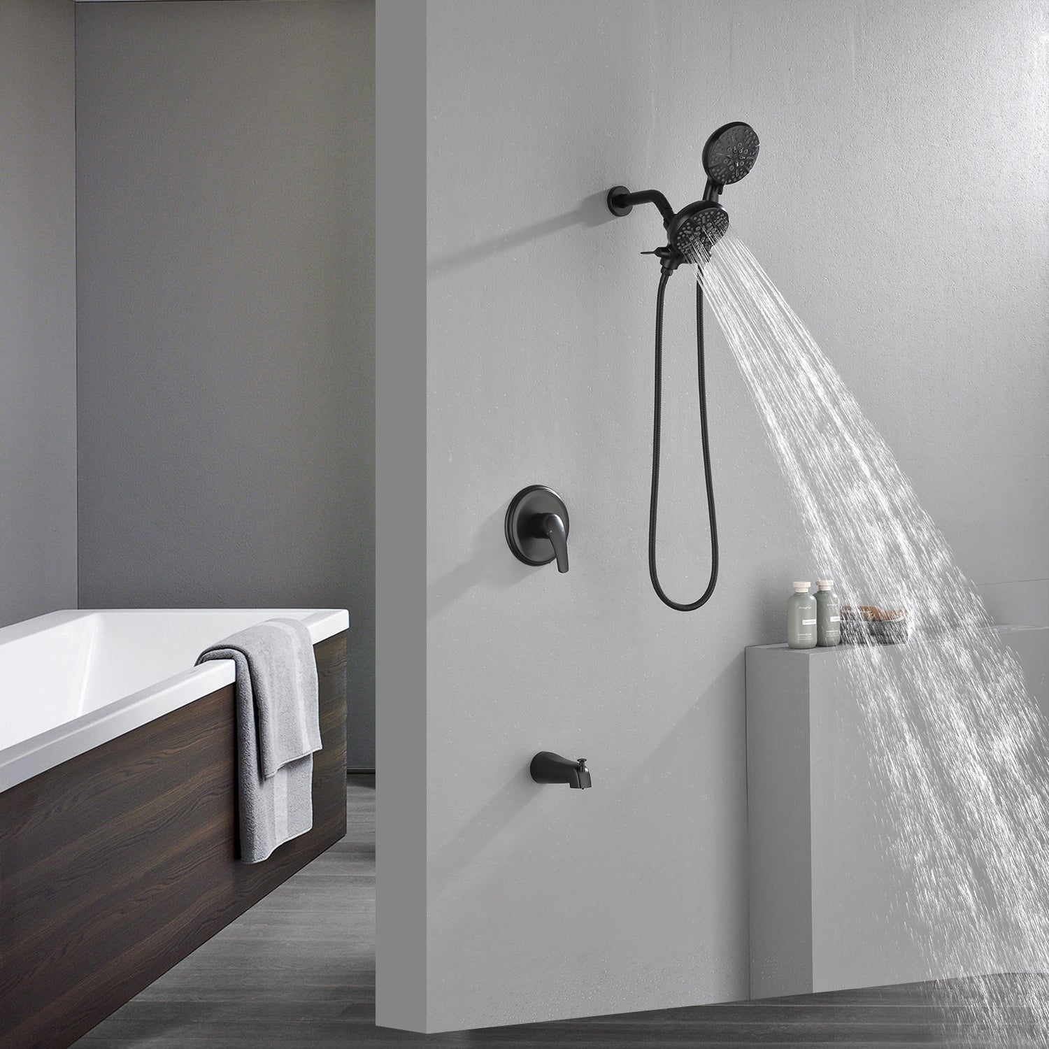 Pressure Balanced Tub and Shower Faucet with Rough-in Valve