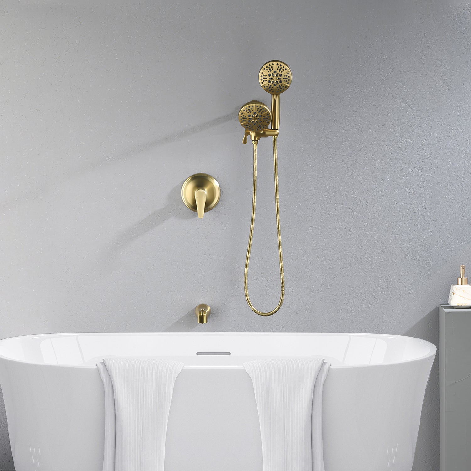 Pressure Balanced Tub and Shower Faucet with Rough-in Valve