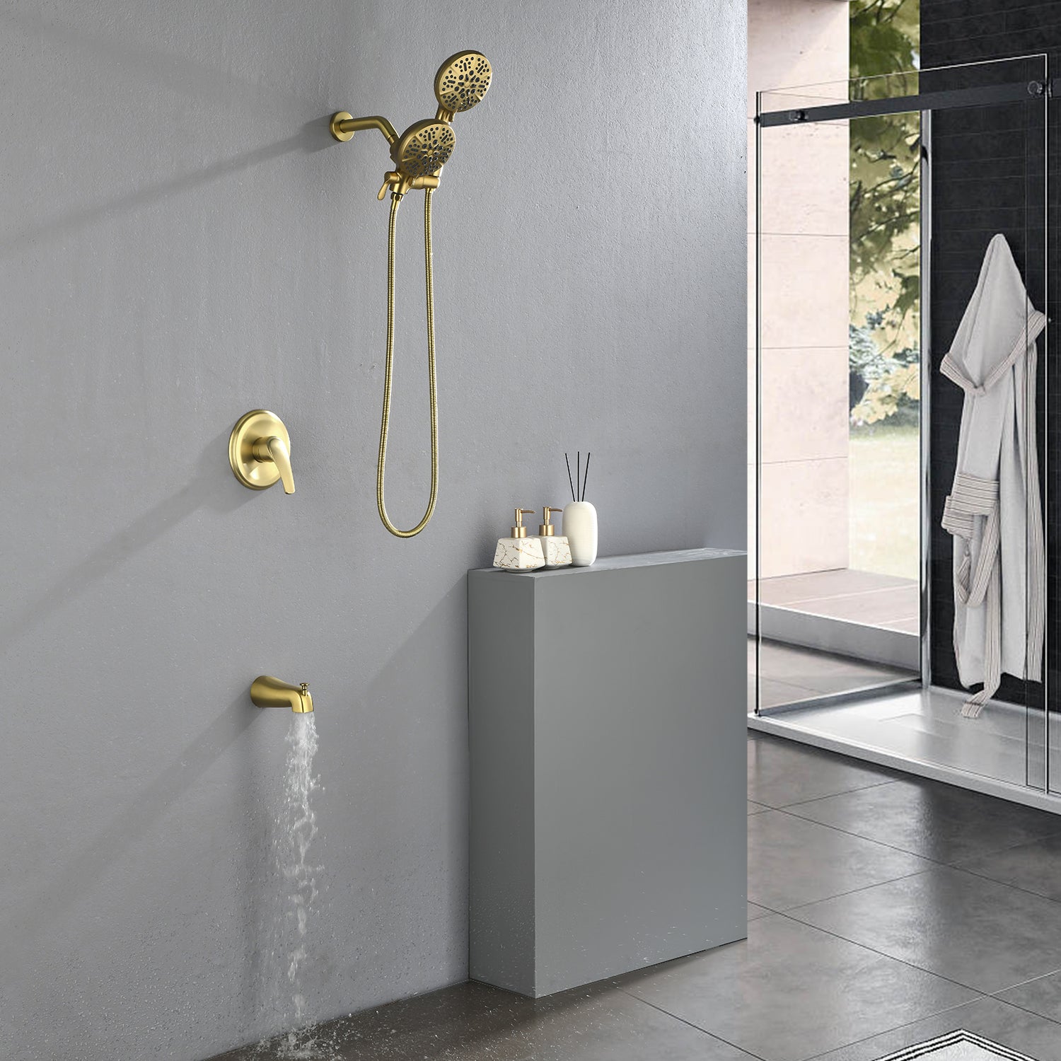 Pressure Balanced Tub and Shower Faucet with Rough-in Valve