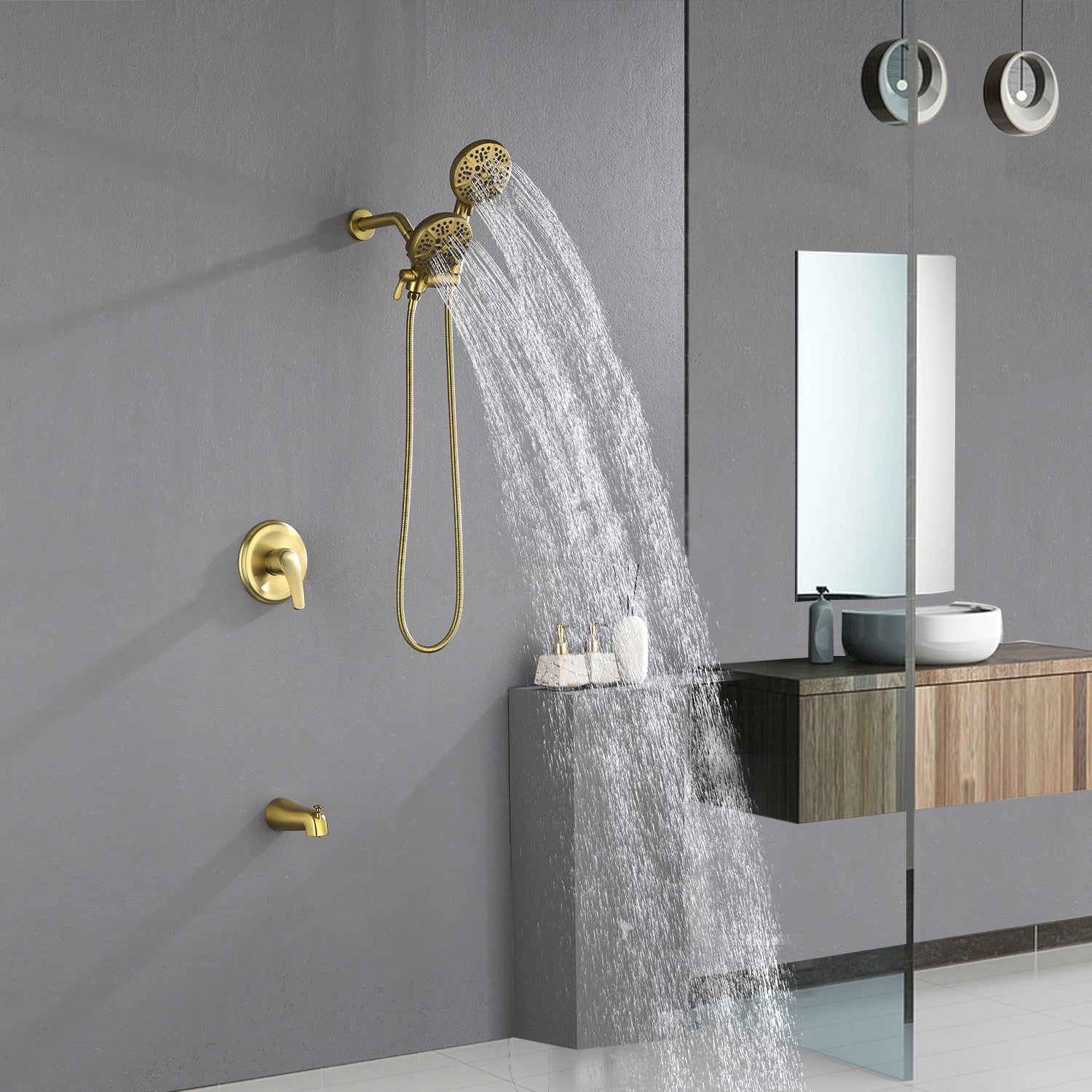 Pressure Balanced Tub and Shower Faucet with Rough-in Valve