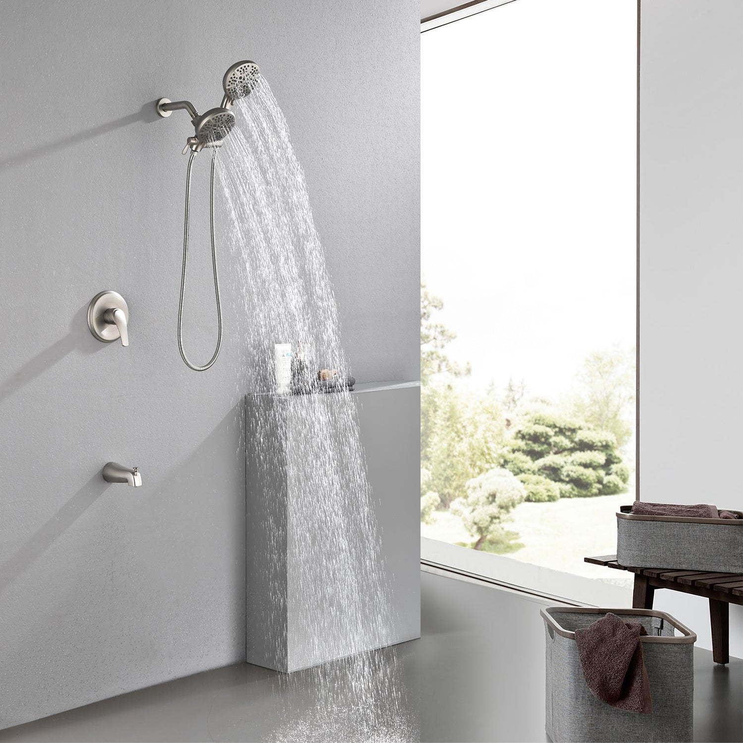Pressure Balanced Tub and Shower Faucet with Rough-in Valve