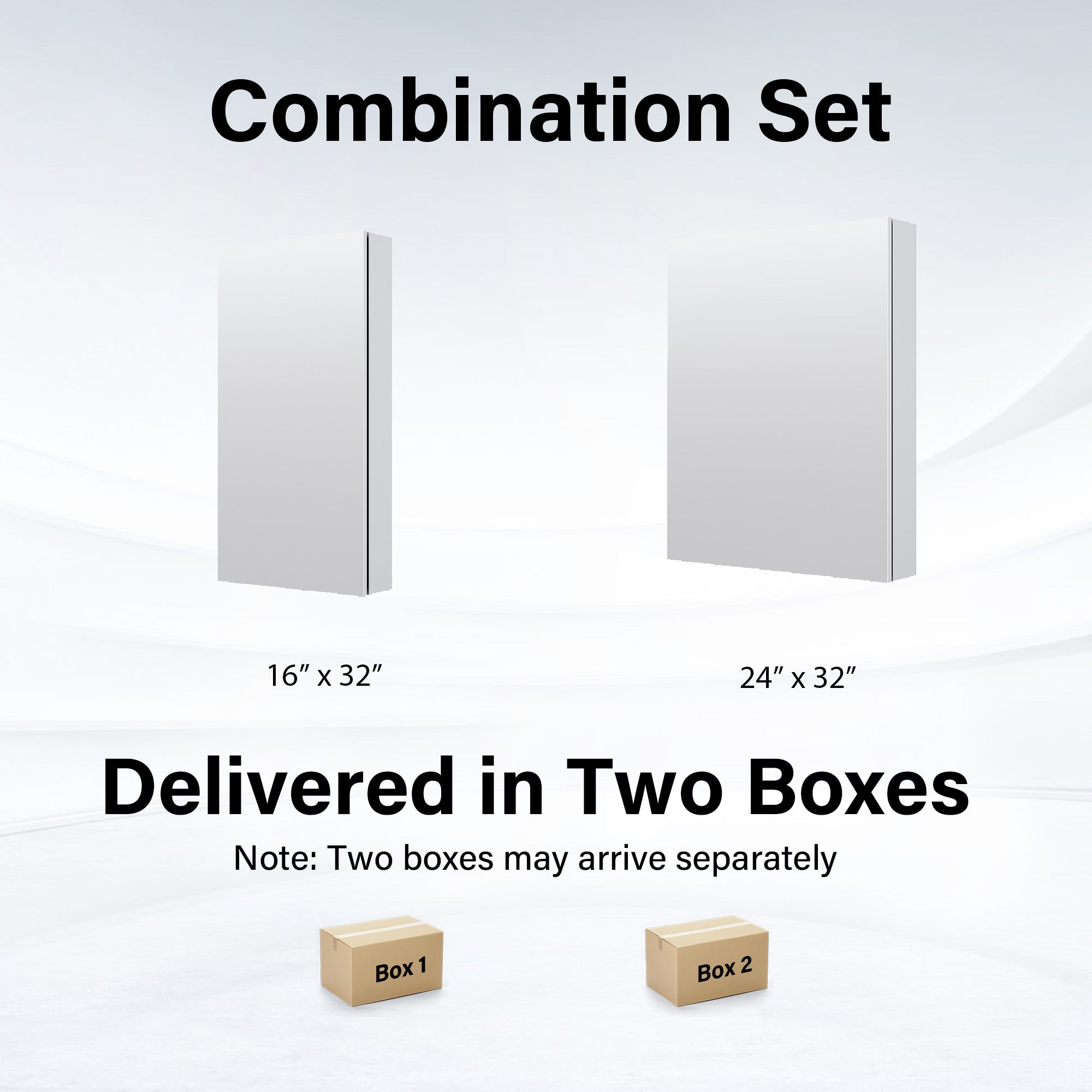 40 in.×32 in.H Aluminum Copper-Free Mirror Medicine Cabinet with Soft-Close Blum® Hinges and Recessed/Surface Mount