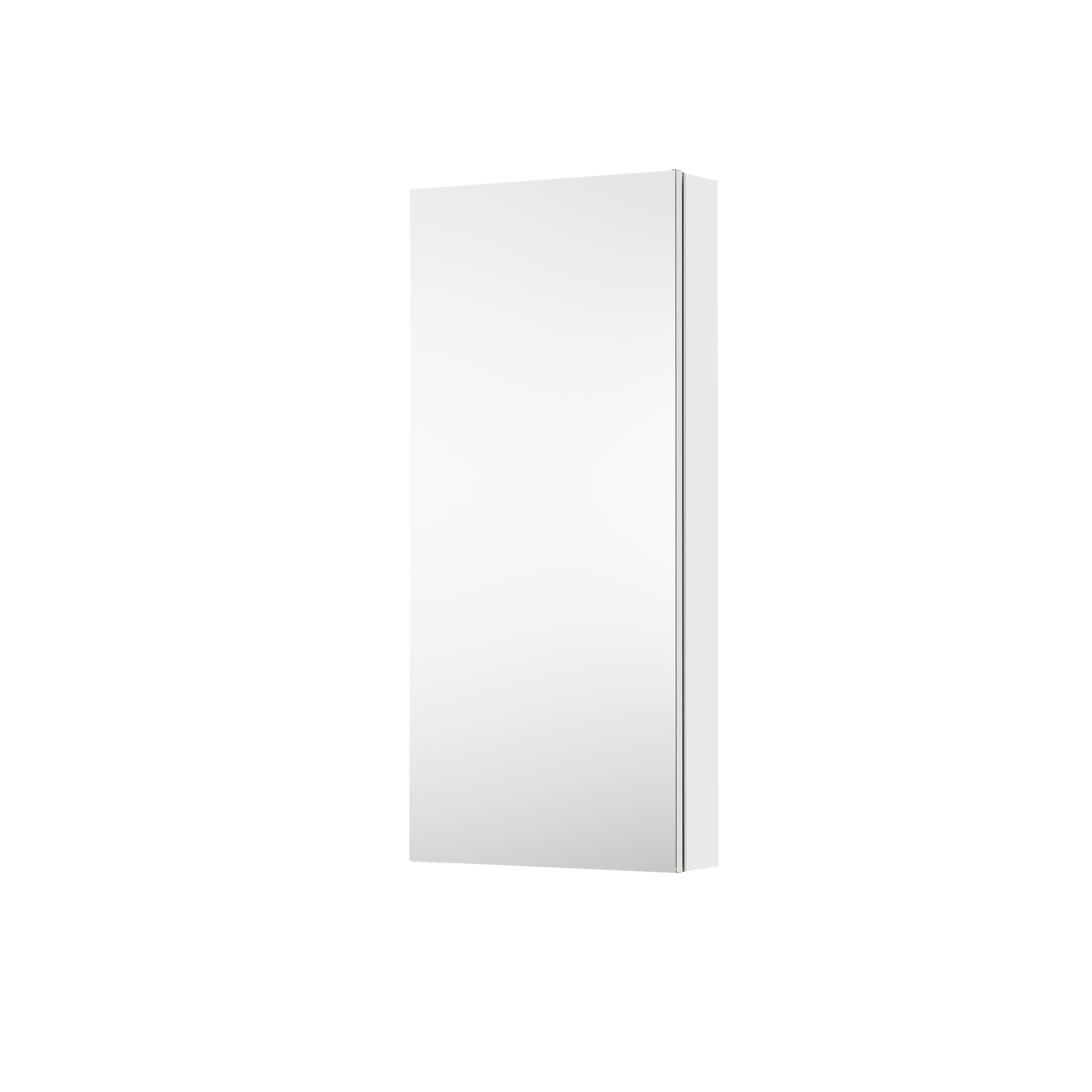 16 in. ×36 in. Copper-Free Tri-Views Mirror Medicine Cabinet, Recessed/Surface Mount and Left Swing Door