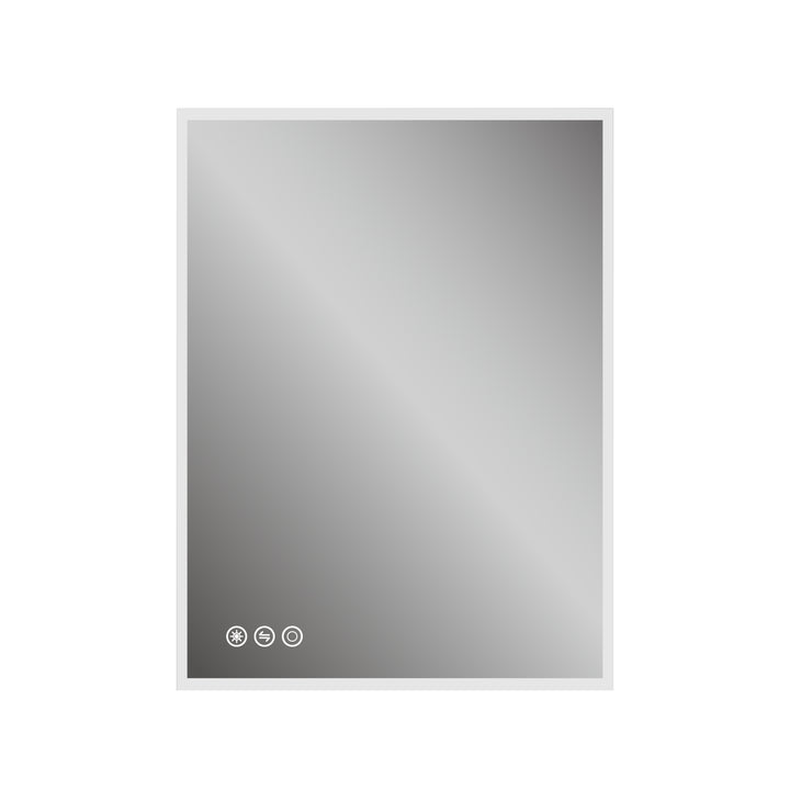 48 in. W x 36 in. H Frameless LED Single Bathroom Vanity Mirror in Polished Crystal