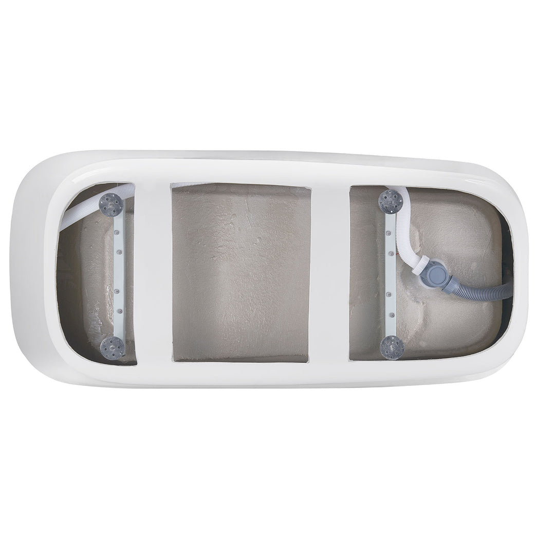 28-in W White Acrylic Freestanding Contemporary Soaking Bathtub