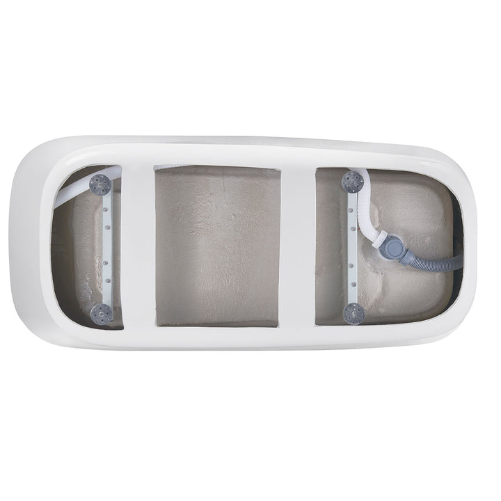 28-in W White Acrylic Freestanding Contemporary Soaking Bathtub