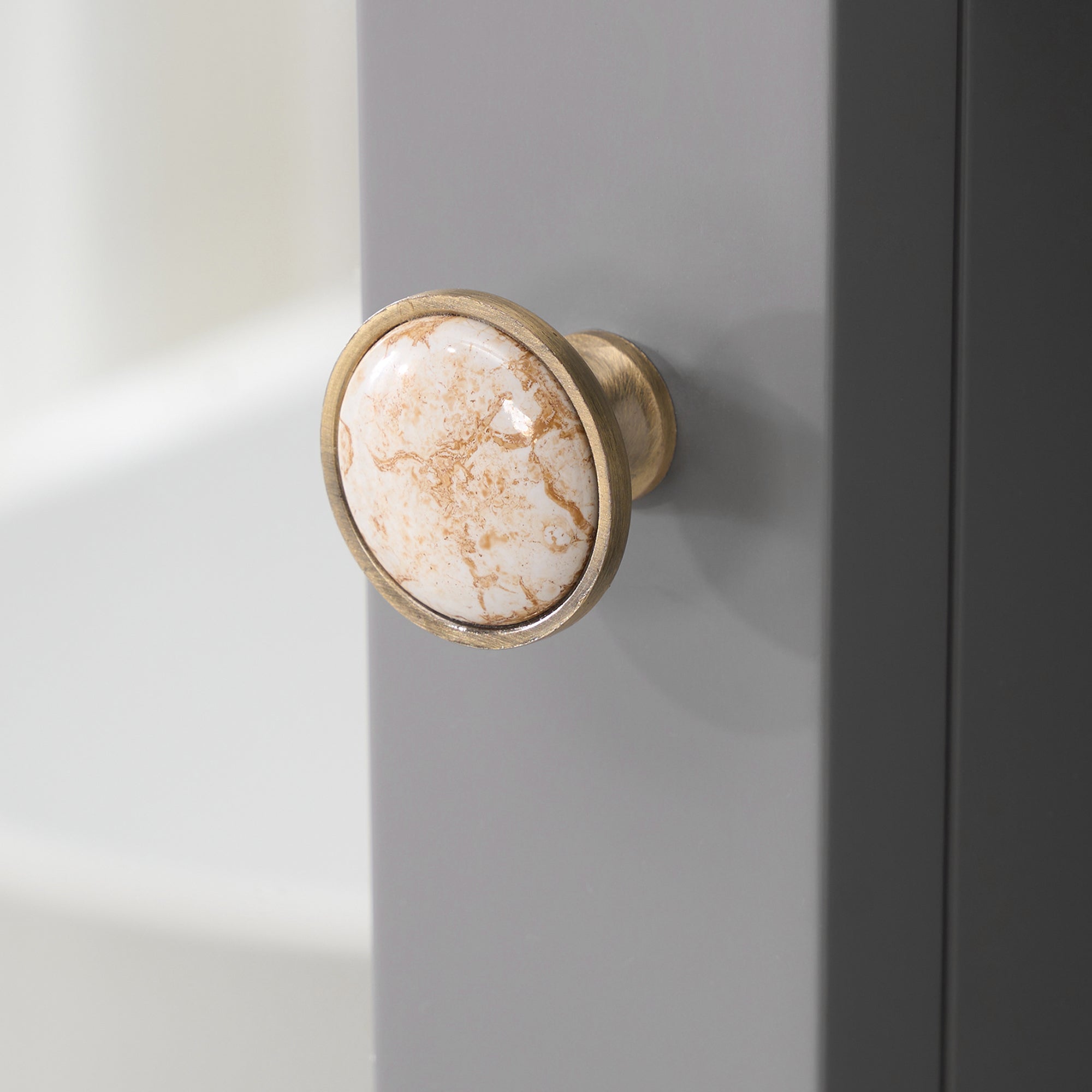Wooden Medicine Cabinet with Mirror