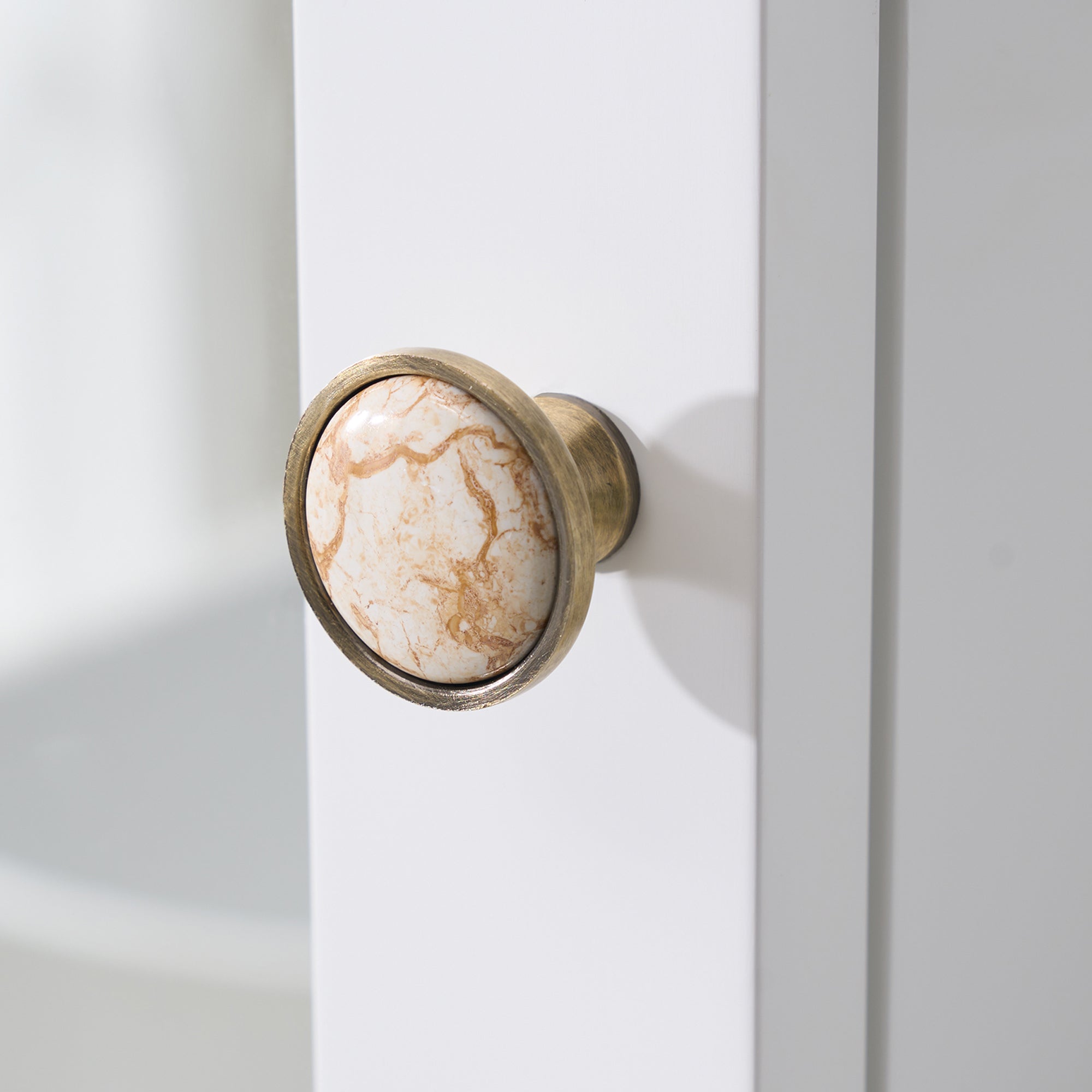 Wooden Medicine Cabinet with Mirror