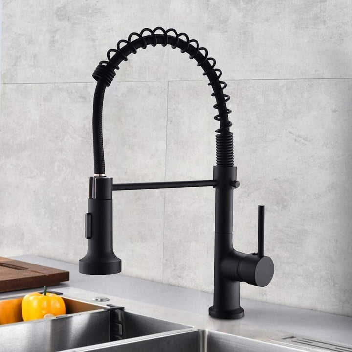 Pull Down Sprayer Kitchen Faucet with 360° Rotation